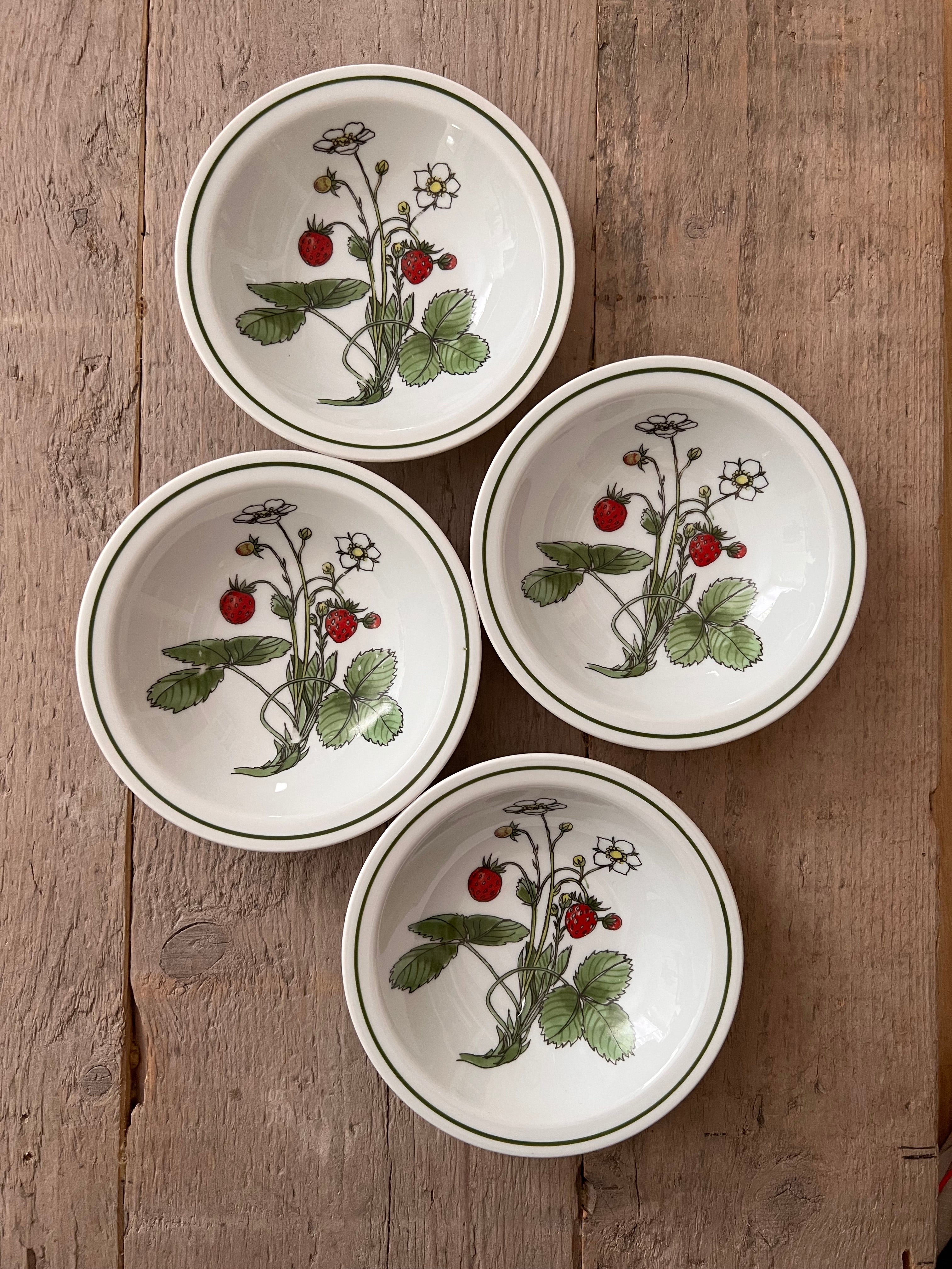 Vintage aardbeien schaaltje IKEA