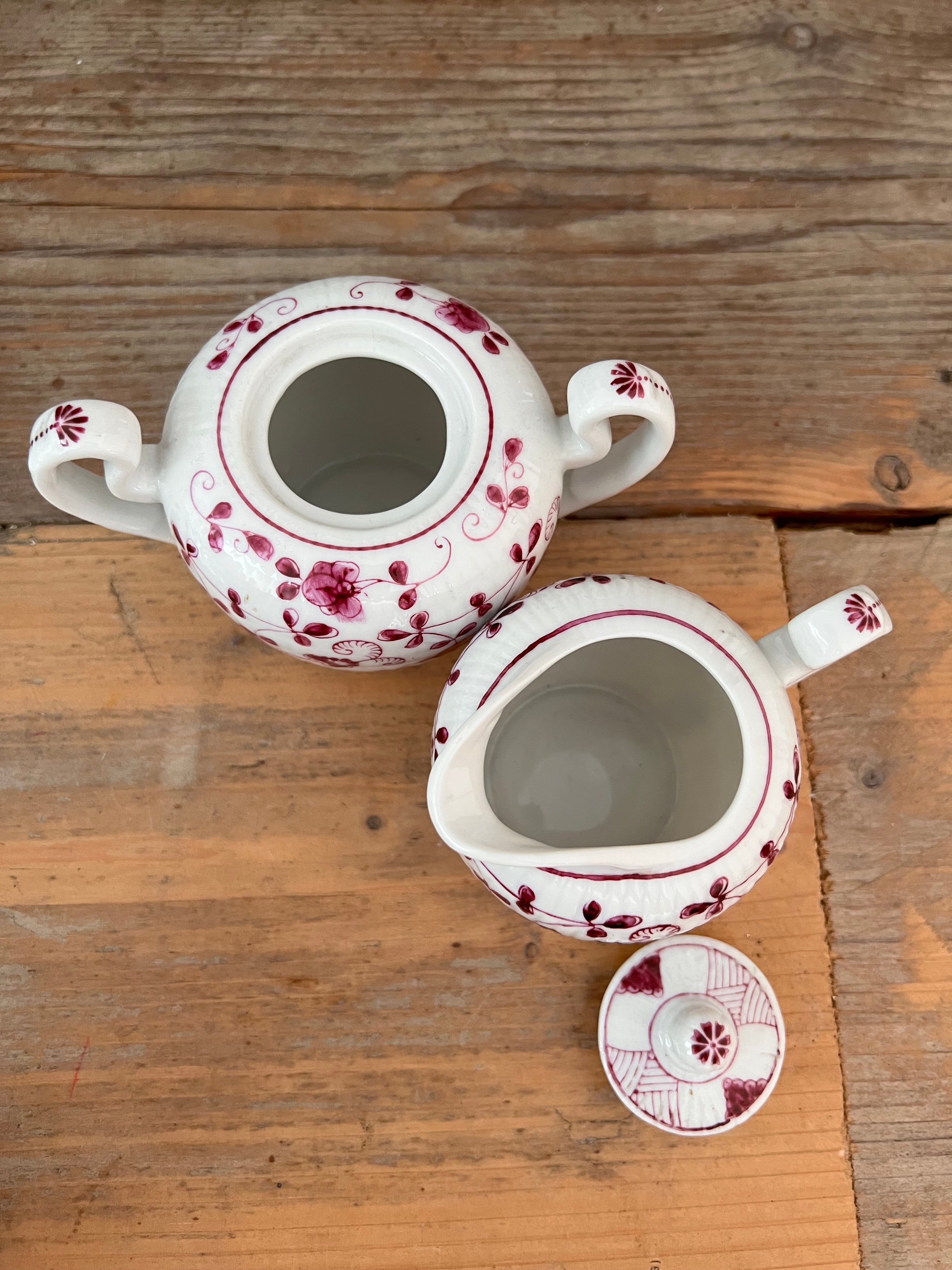 Cremeset China Purpur