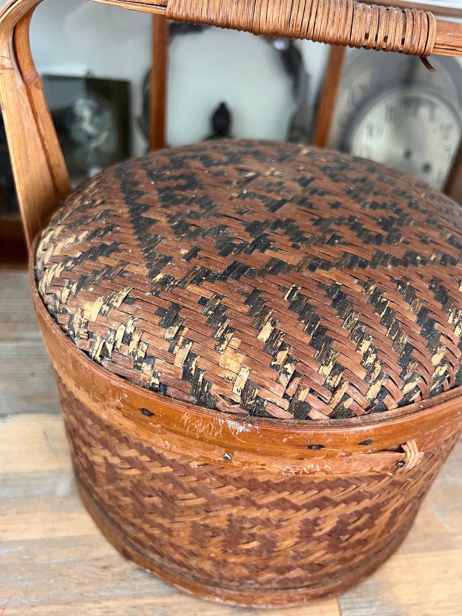 Vintage rice basket