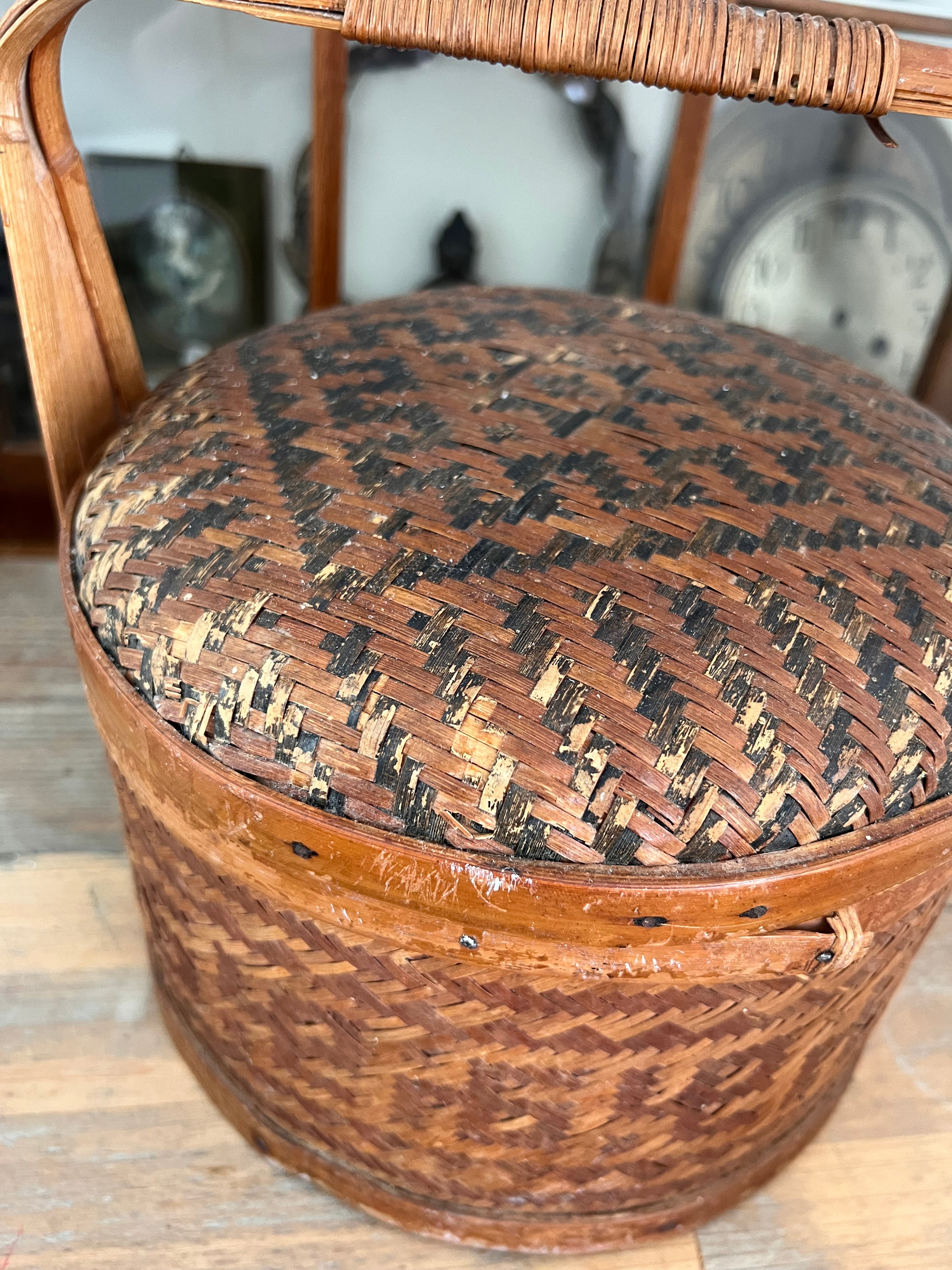 Vintage rice basket