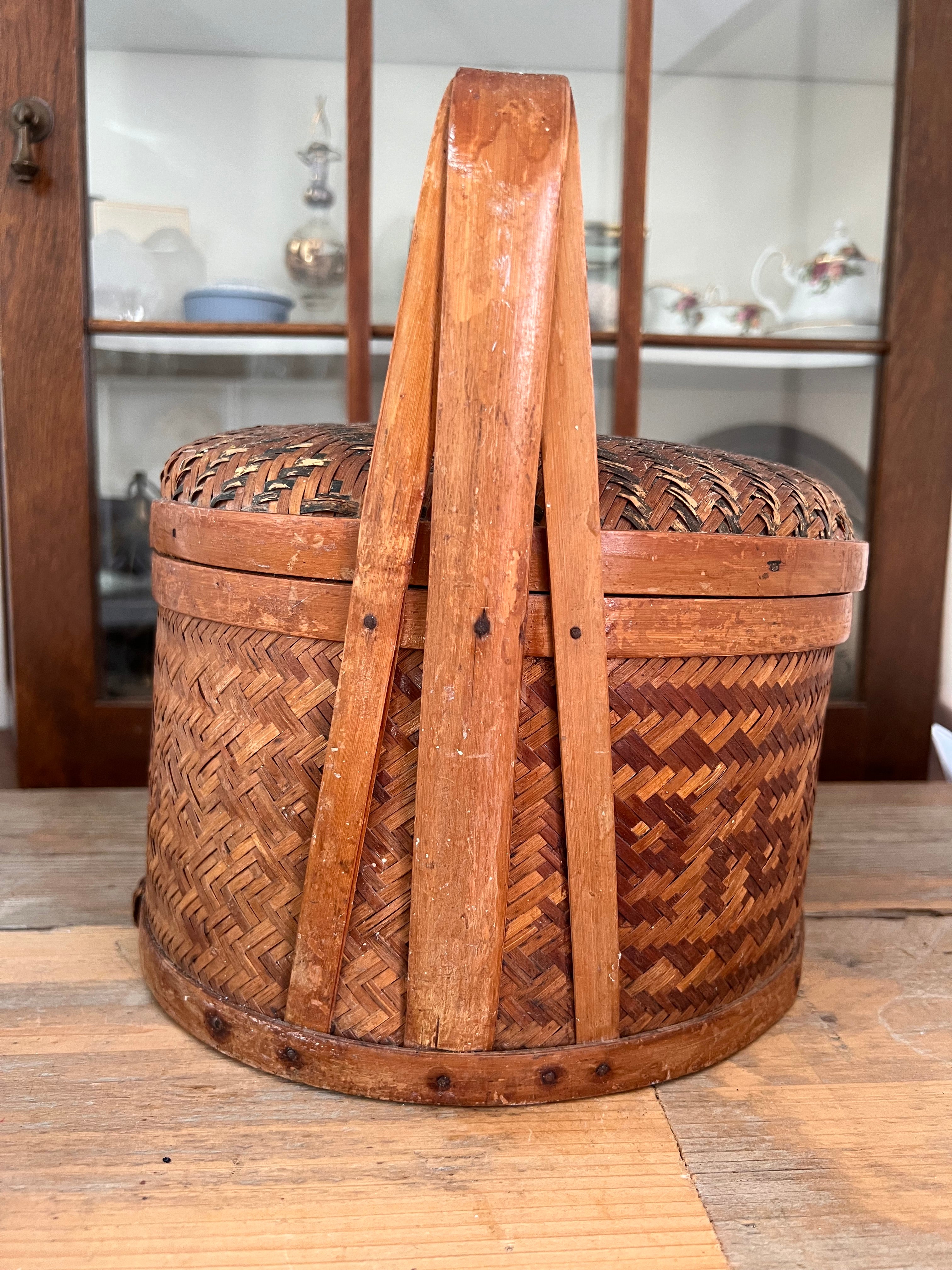 Vintage rice basket