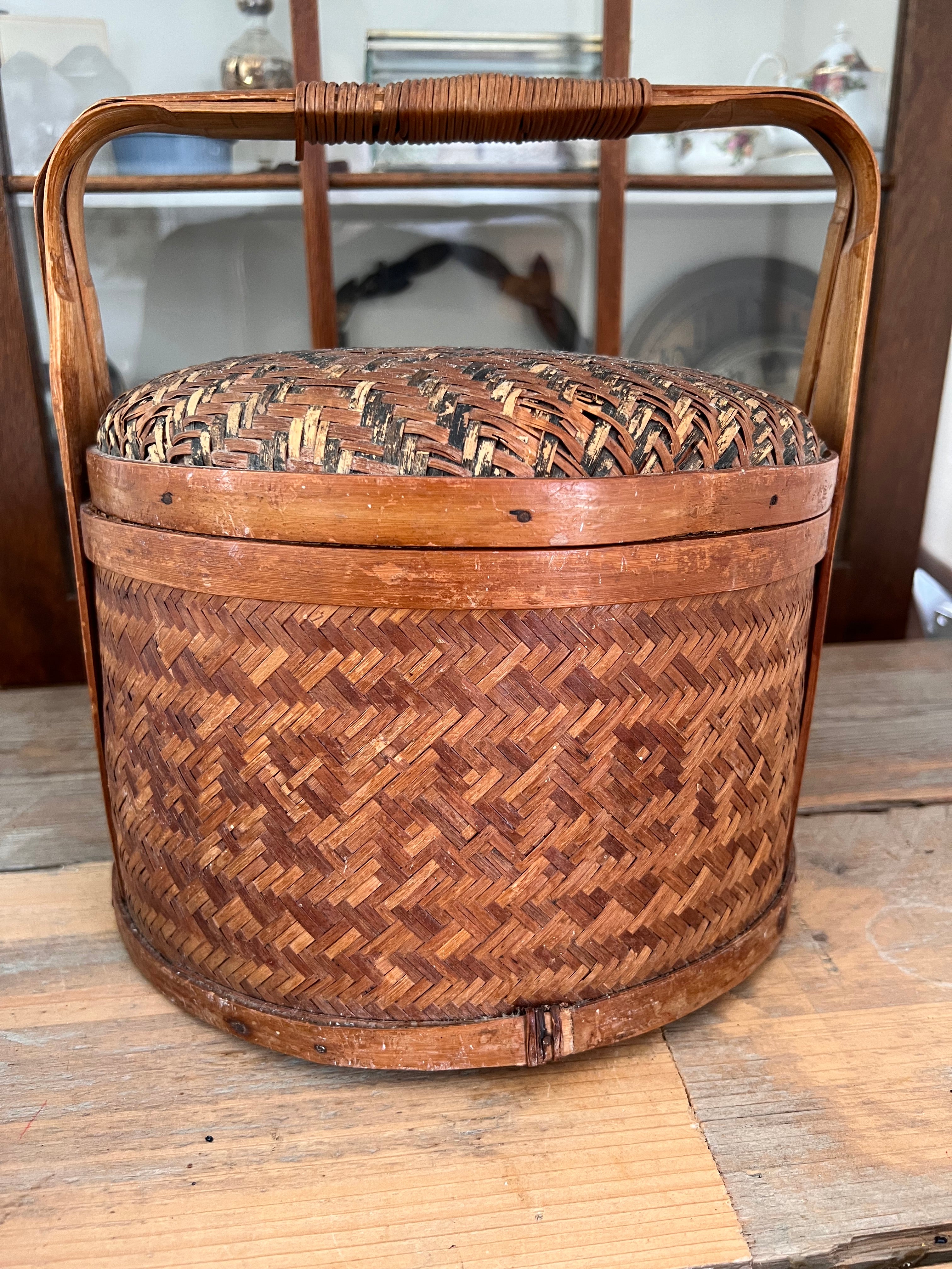 Vintage rice basket