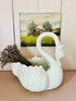Zwaan bloempot vintage wit