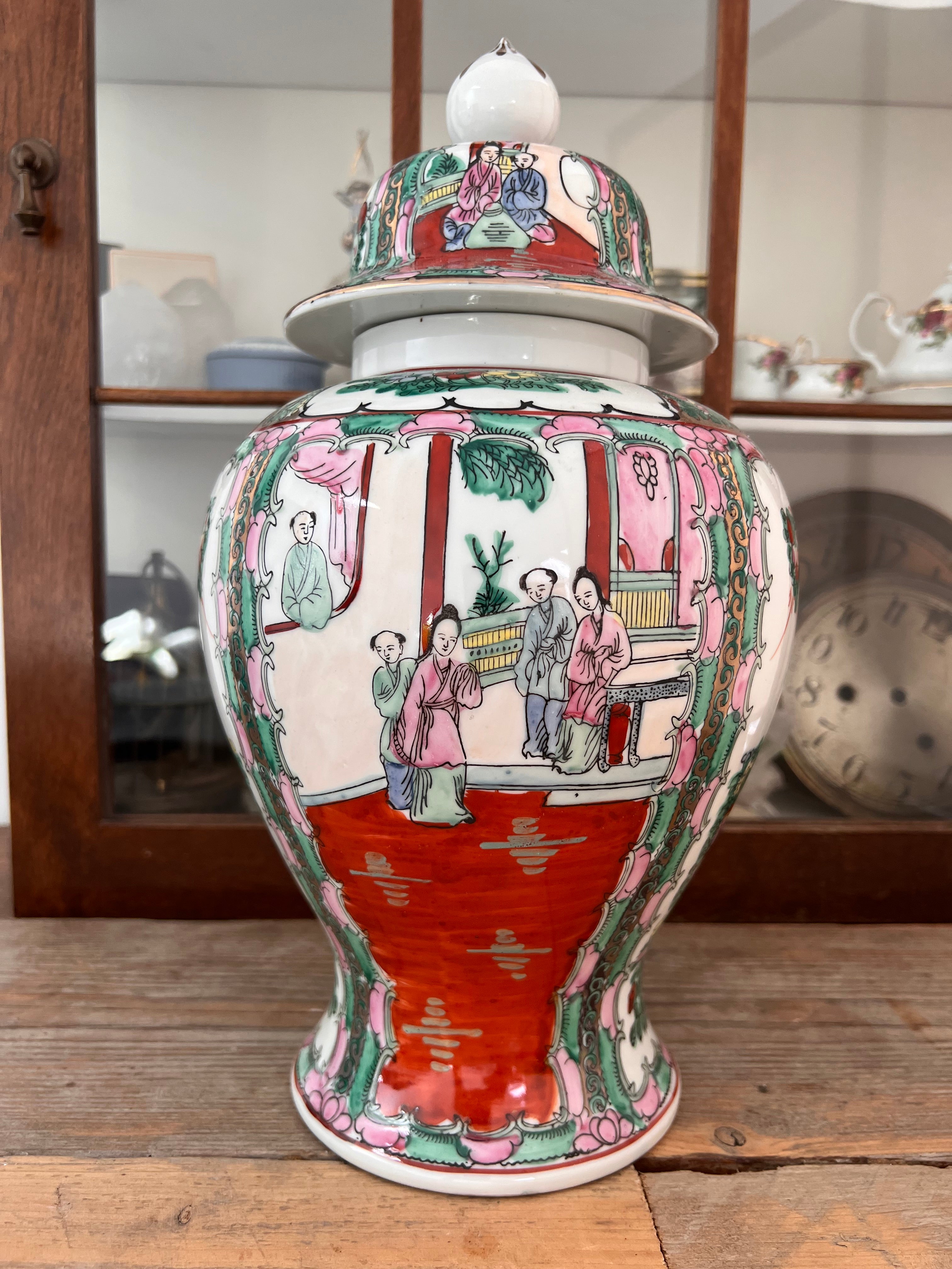 Familiy rose dekselvaas Chinees