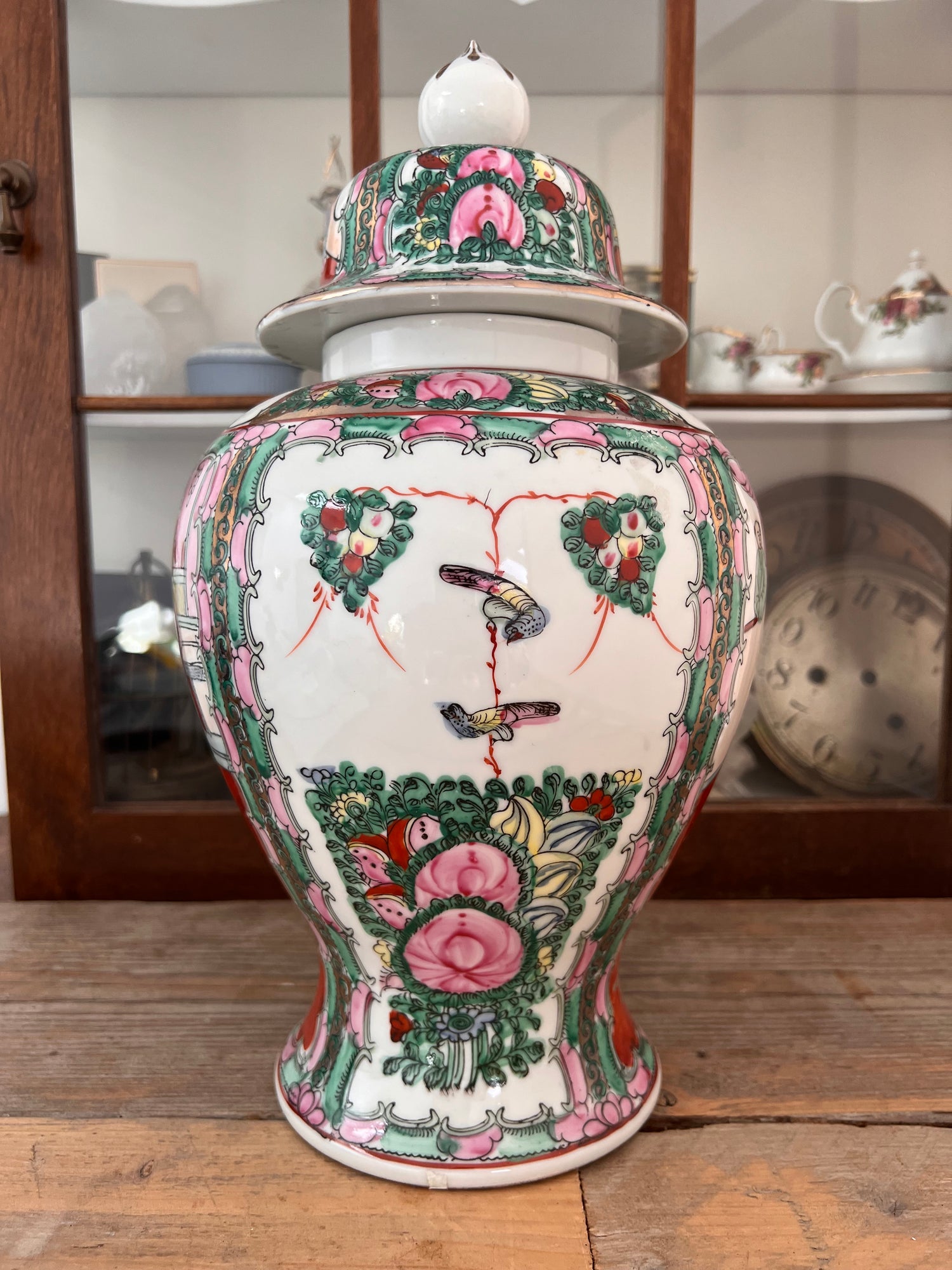 Familiy rose dekselvaas Chinees