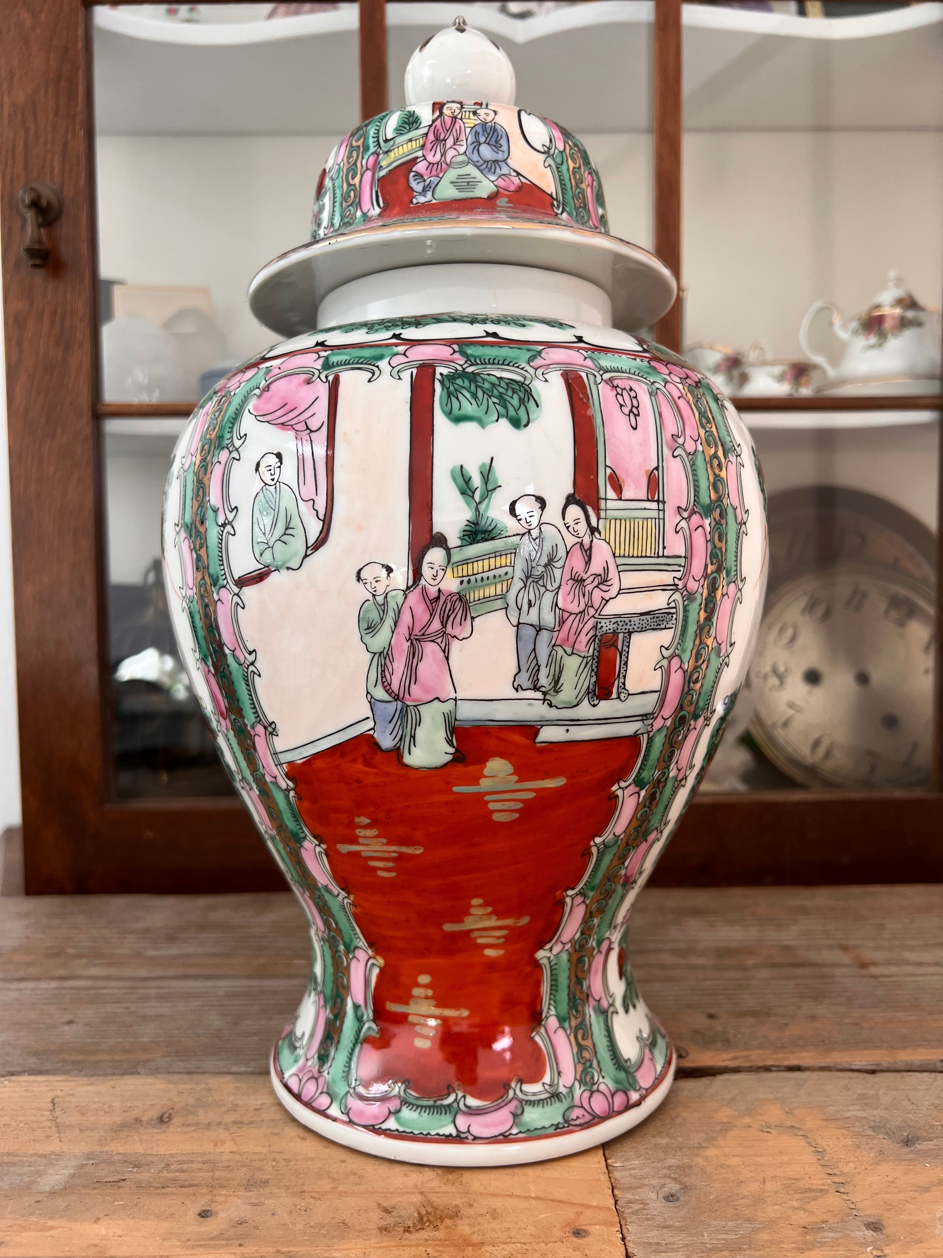 Familiy rose dekselvaas Chinees