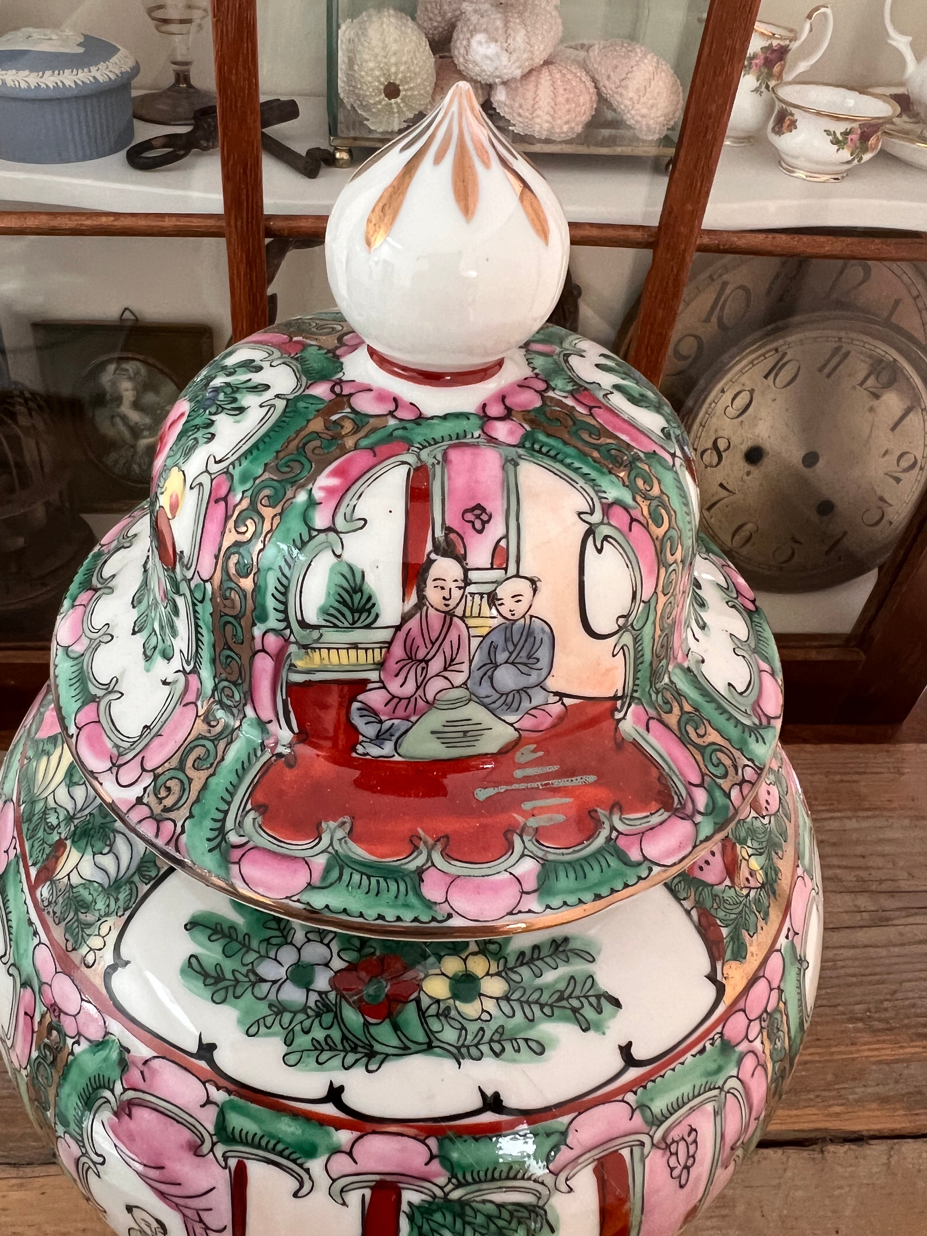 Familiy rose dekselvaas Chinees