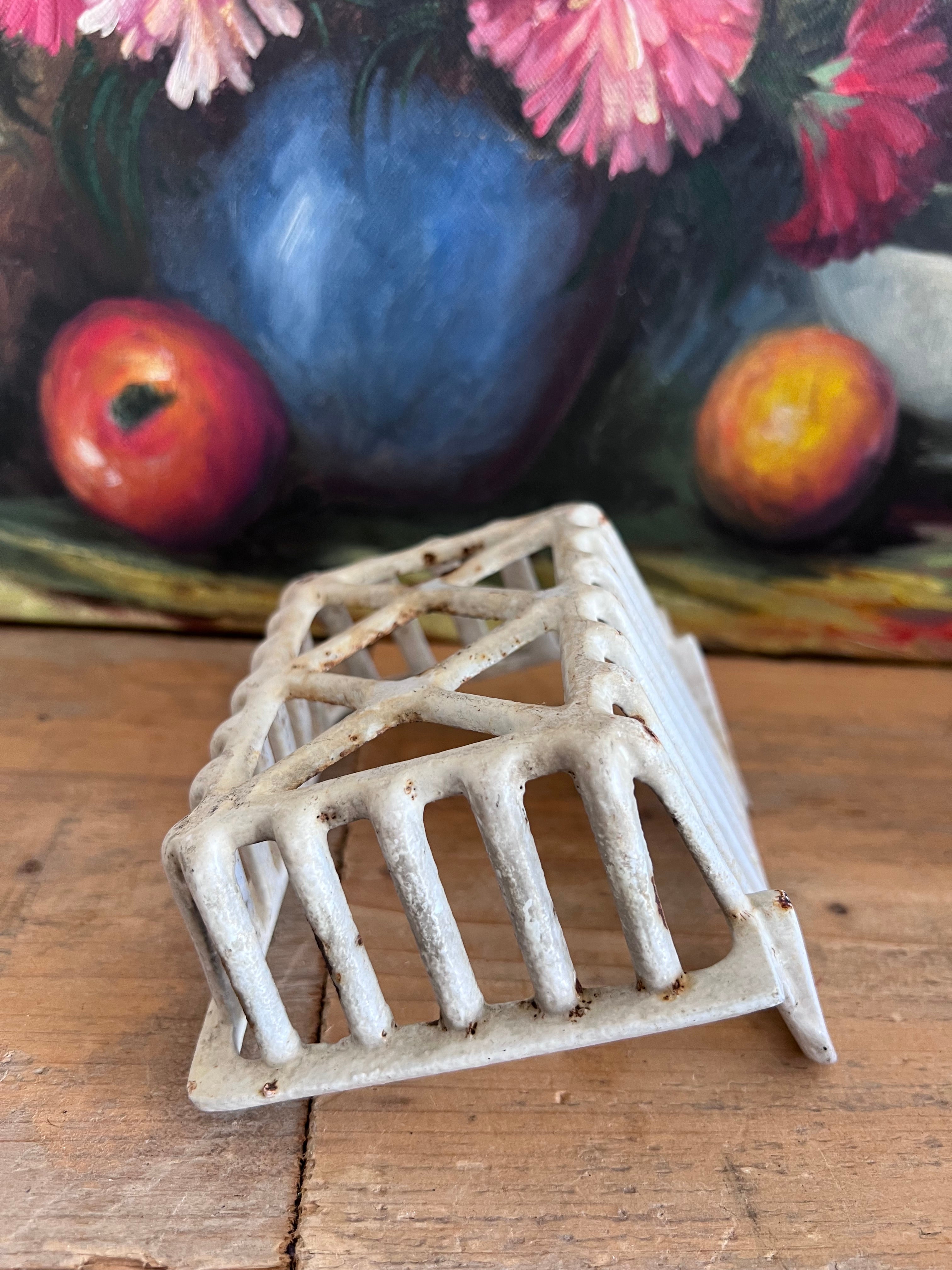 Brocante zeepbakje van gietijzer