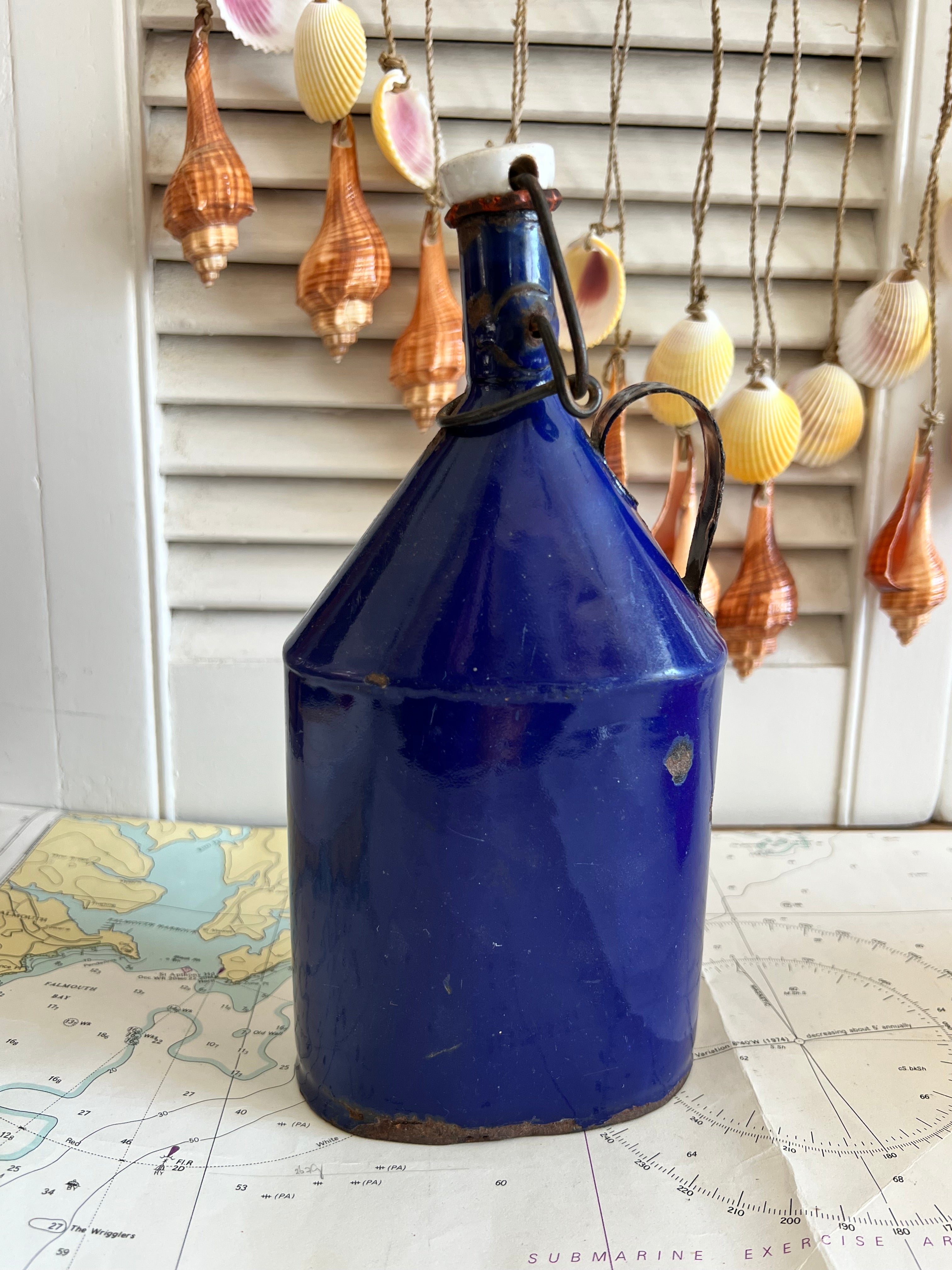 Vintage veldfles emaille S