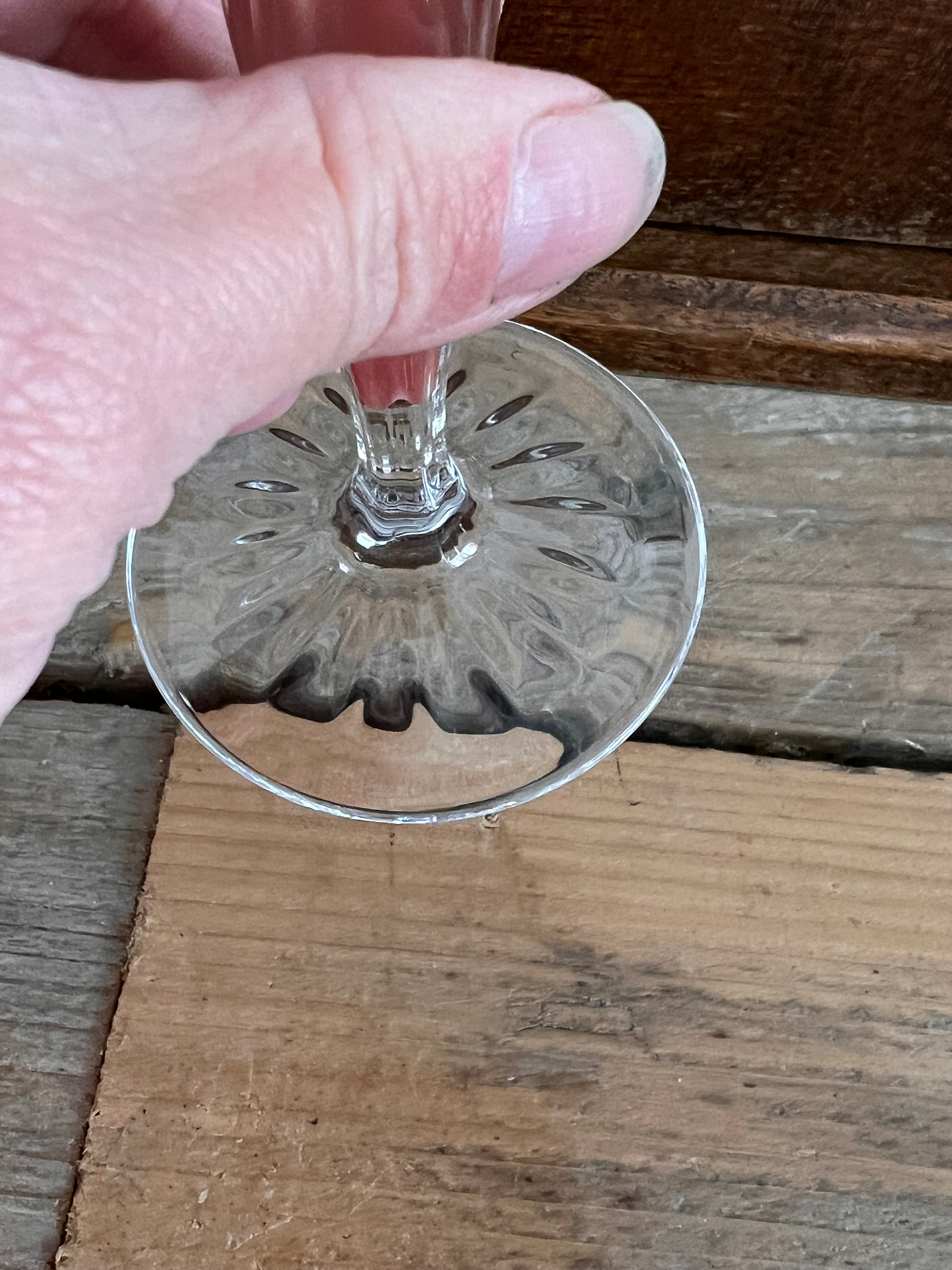 Vintage wijnglazen Crystal d&