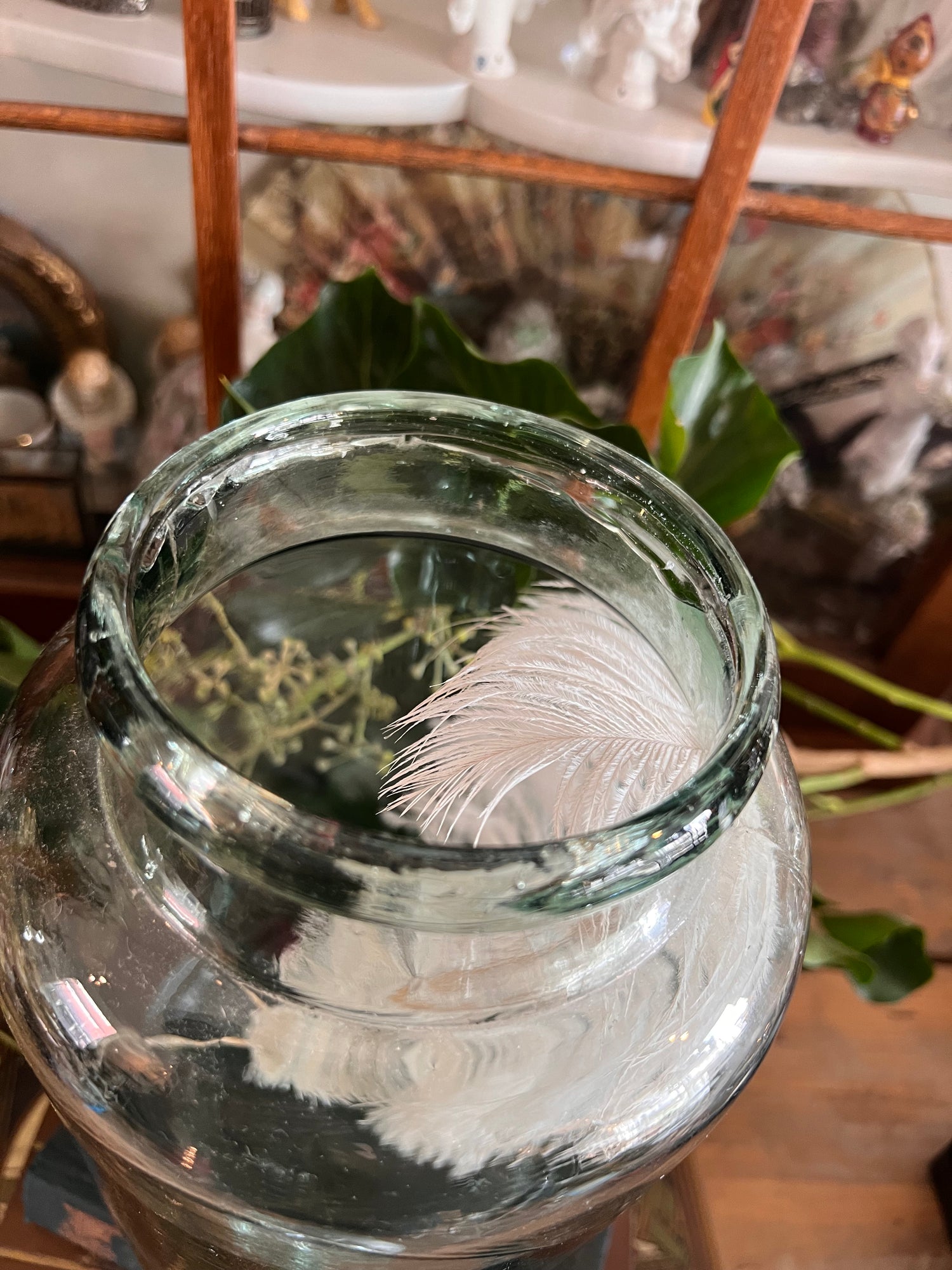 Antikes mundgeblasenes Vorratsglas