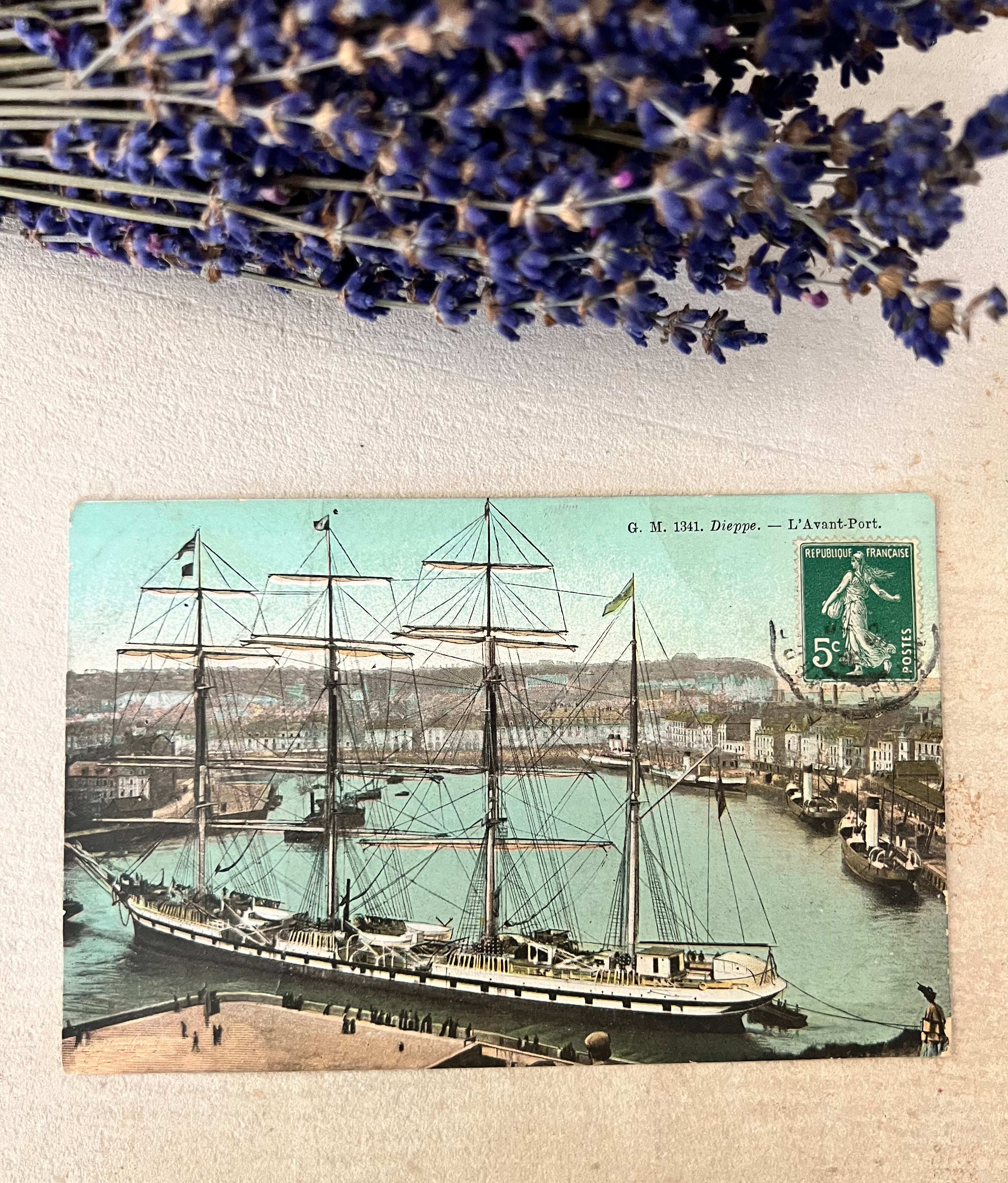Vintage ansichtkaart Dieppe