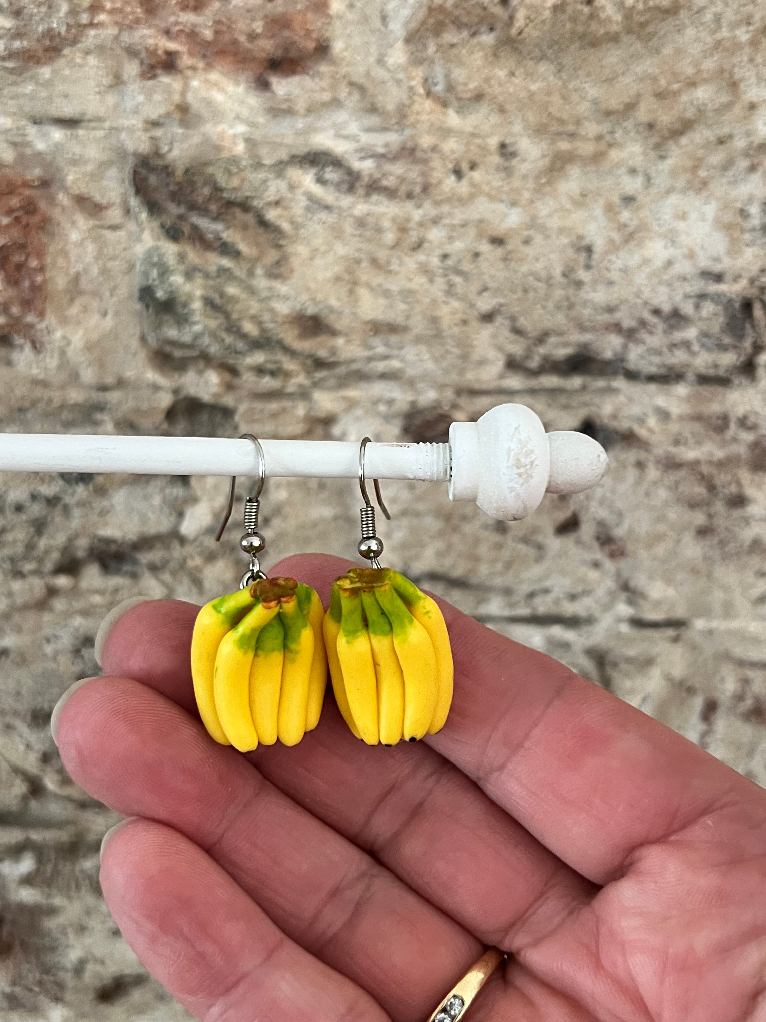 Bananen oorbellen