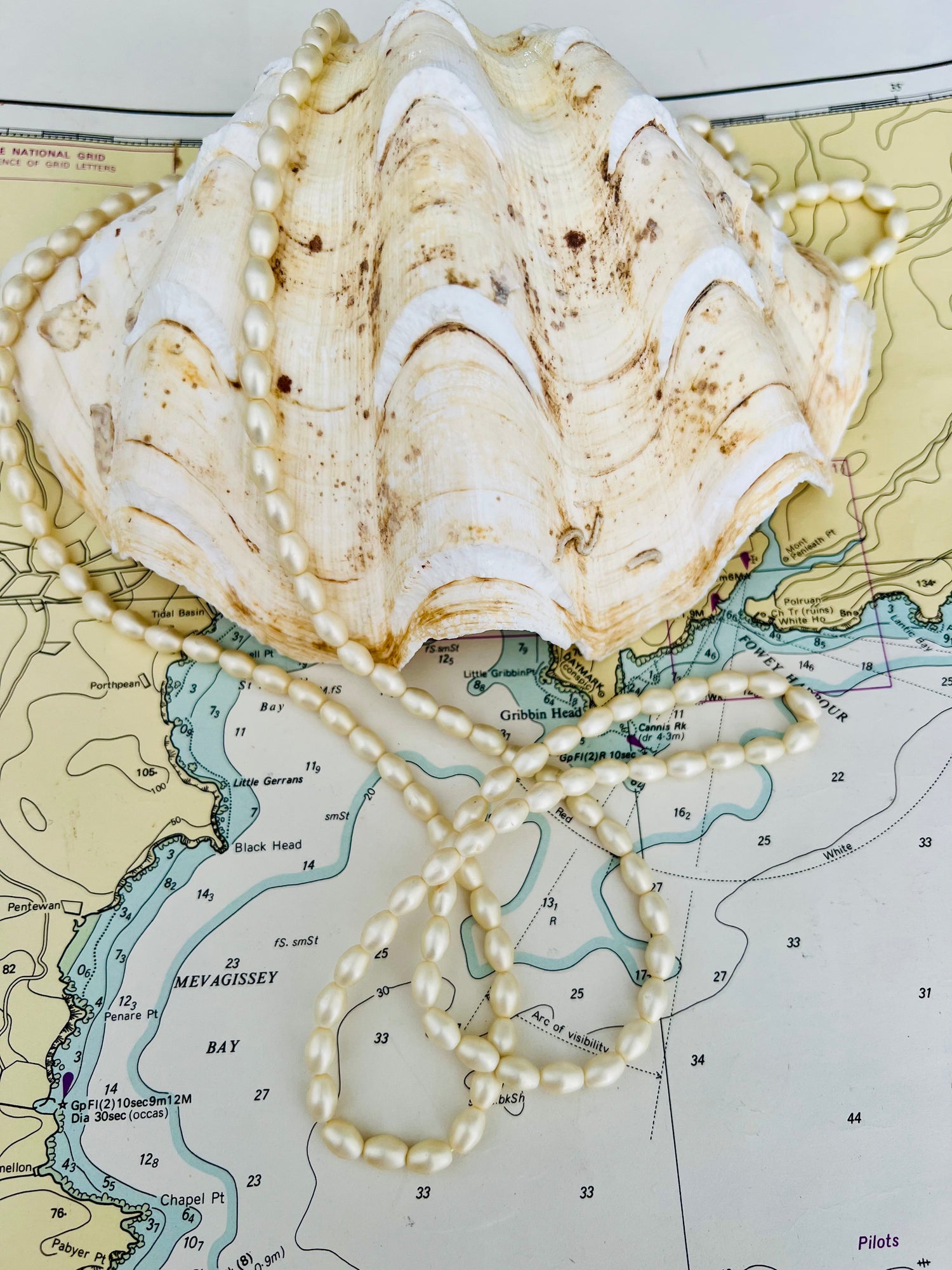 Vintage zoetwaterparel ketting