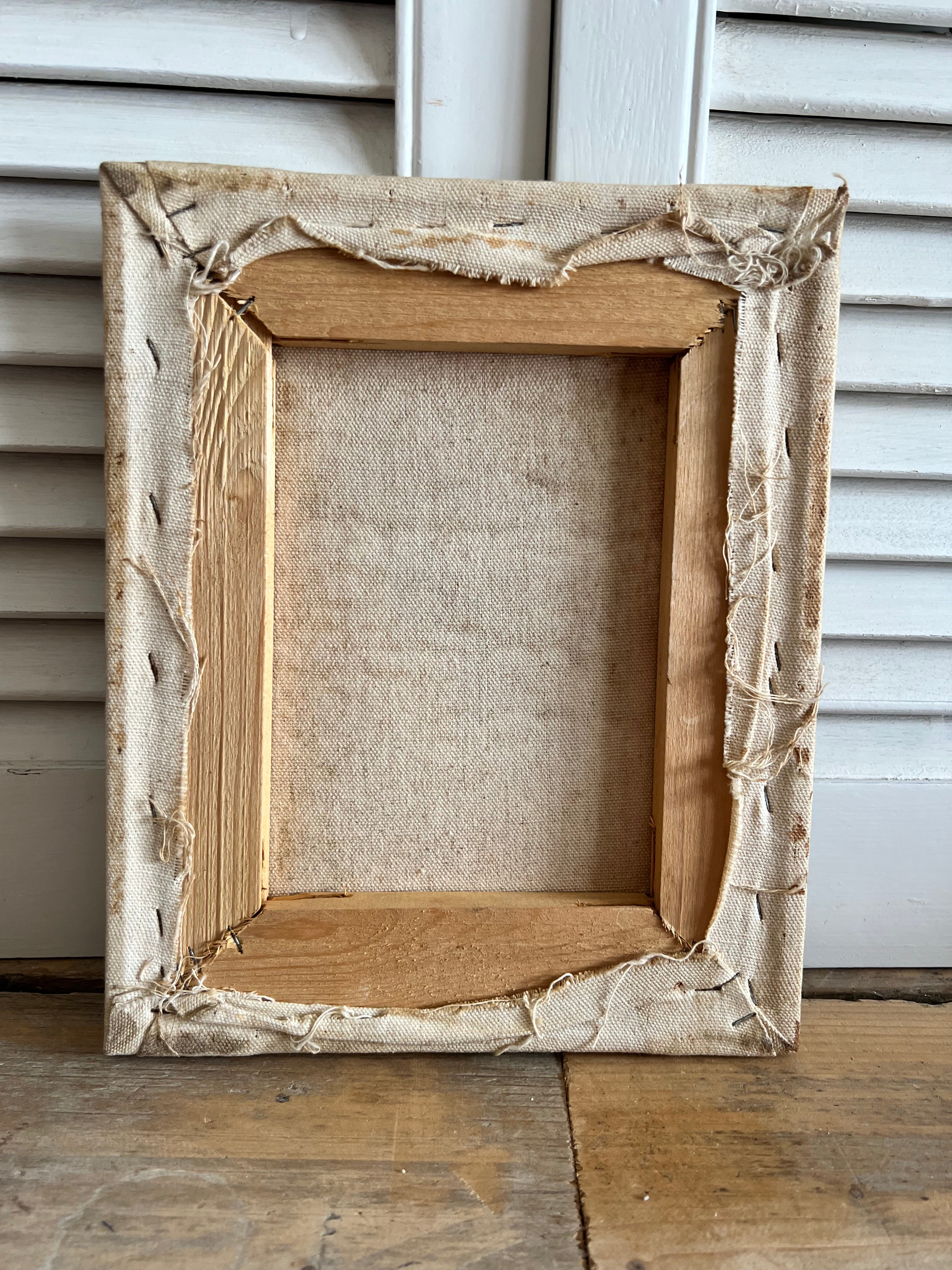 Prent van amaryllissen op canvas vintage