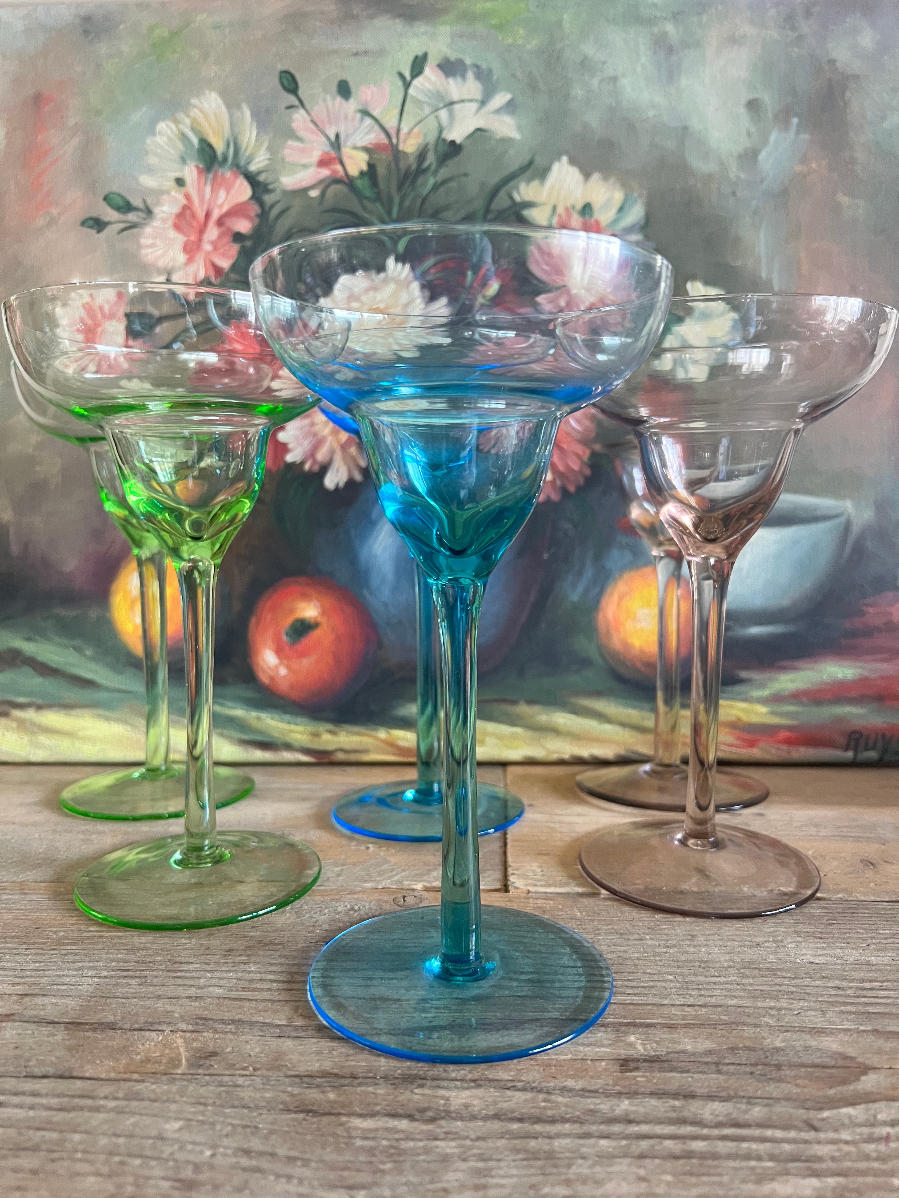 Vintage cocktailglazen