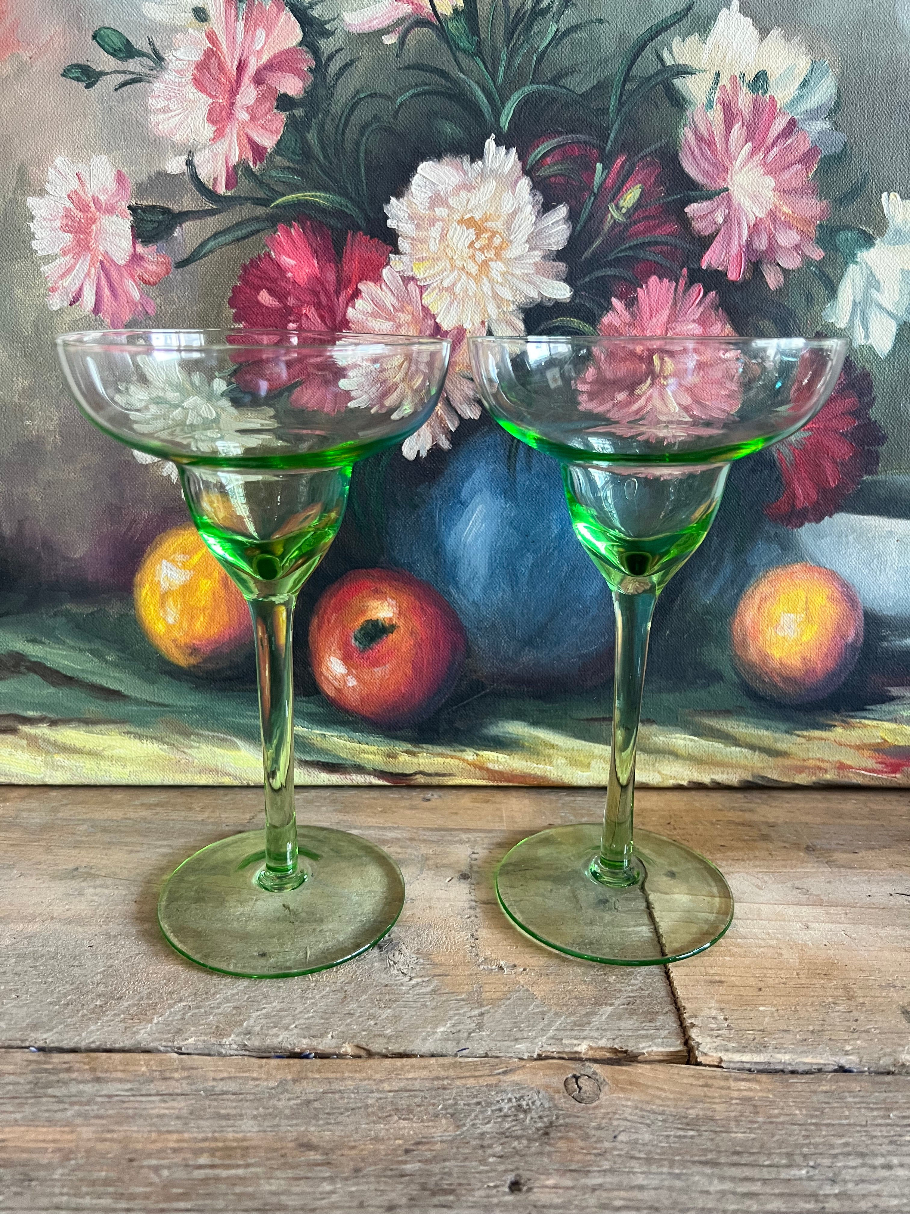 Gekleurde cocktailglazen