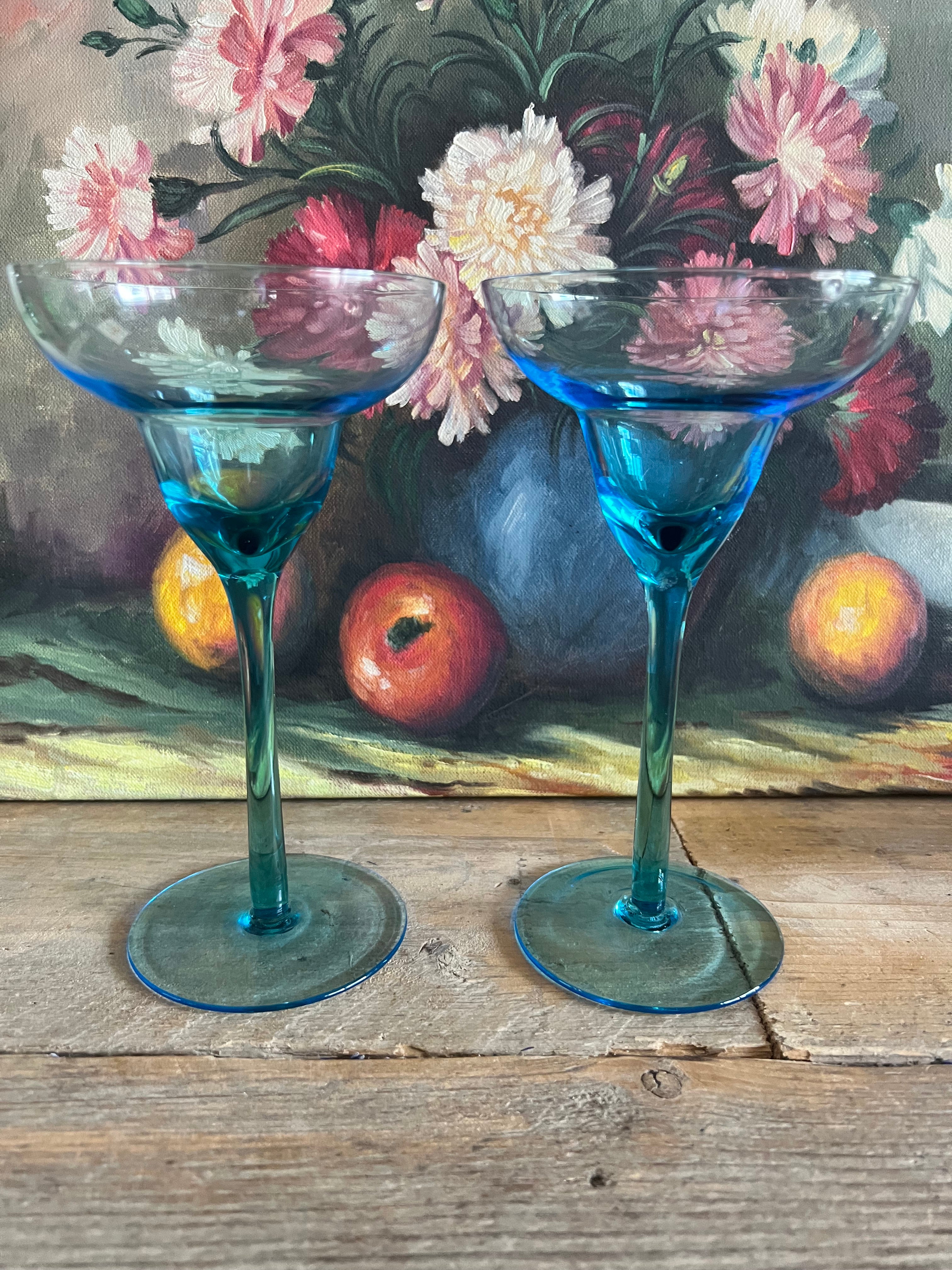 Gekleurde cocktailglazen