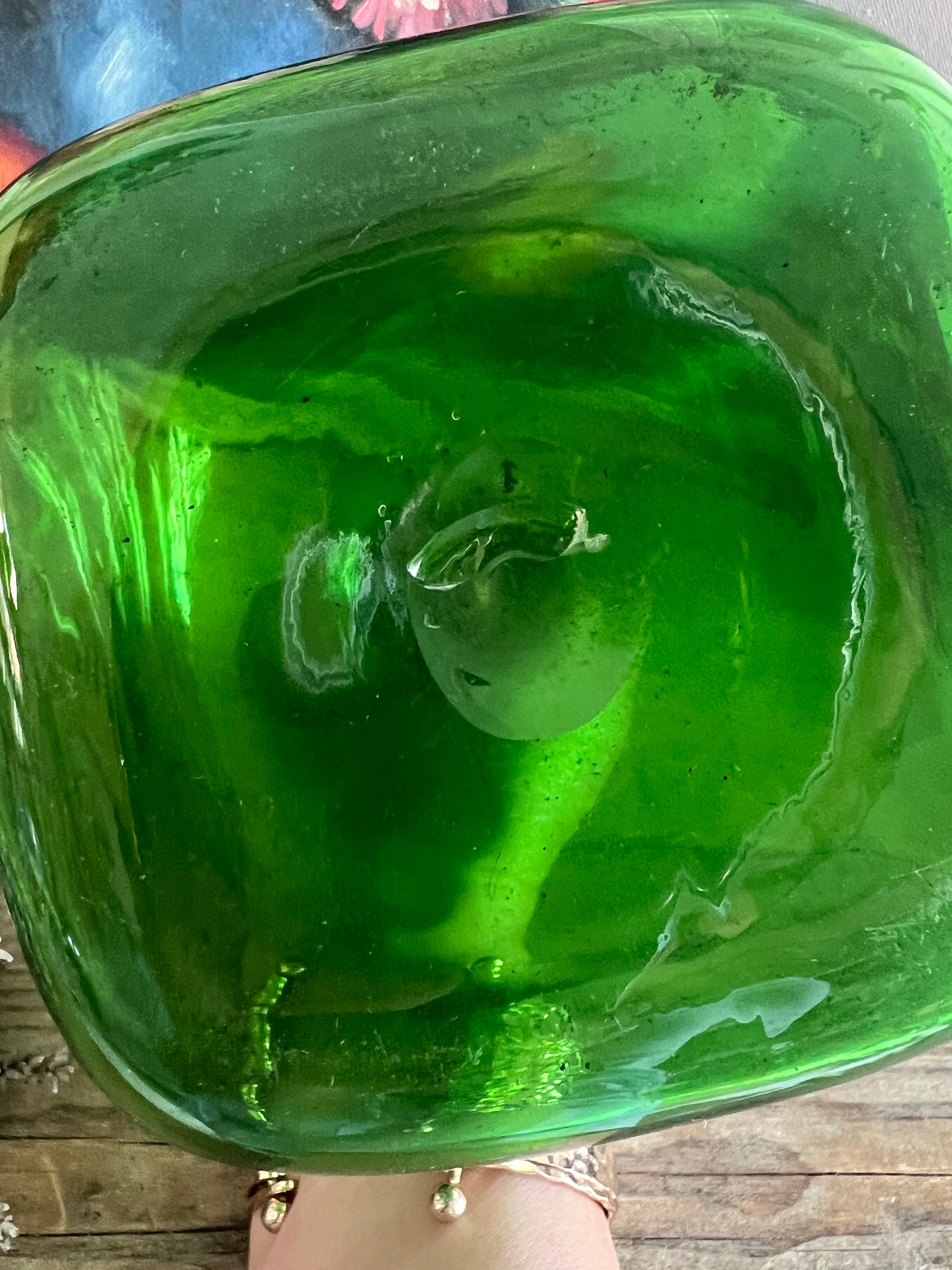 Groene vintage fles