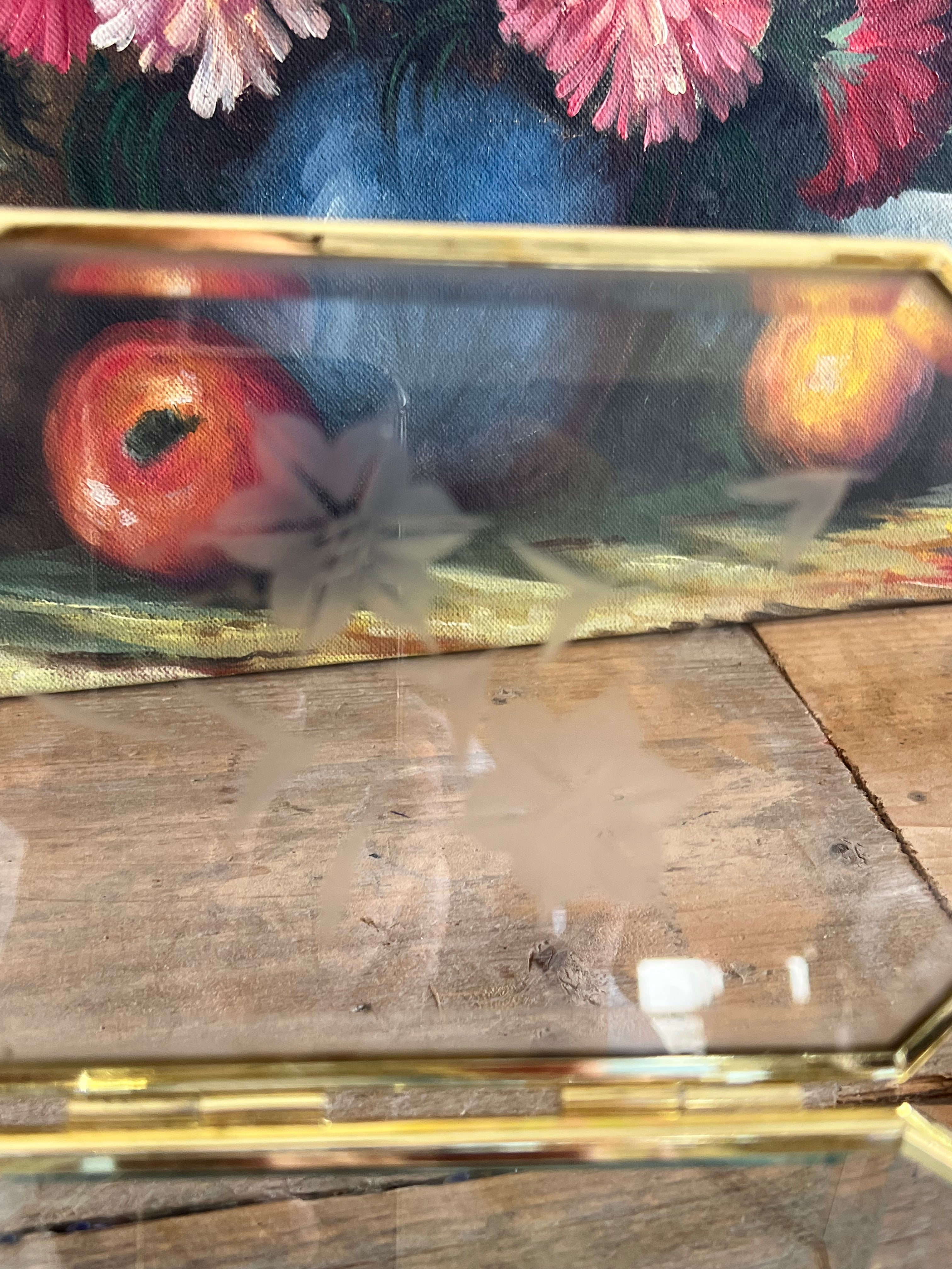 Vintage sieradendoosje glas