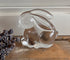Presse papier Zweeds glas konijn vintage