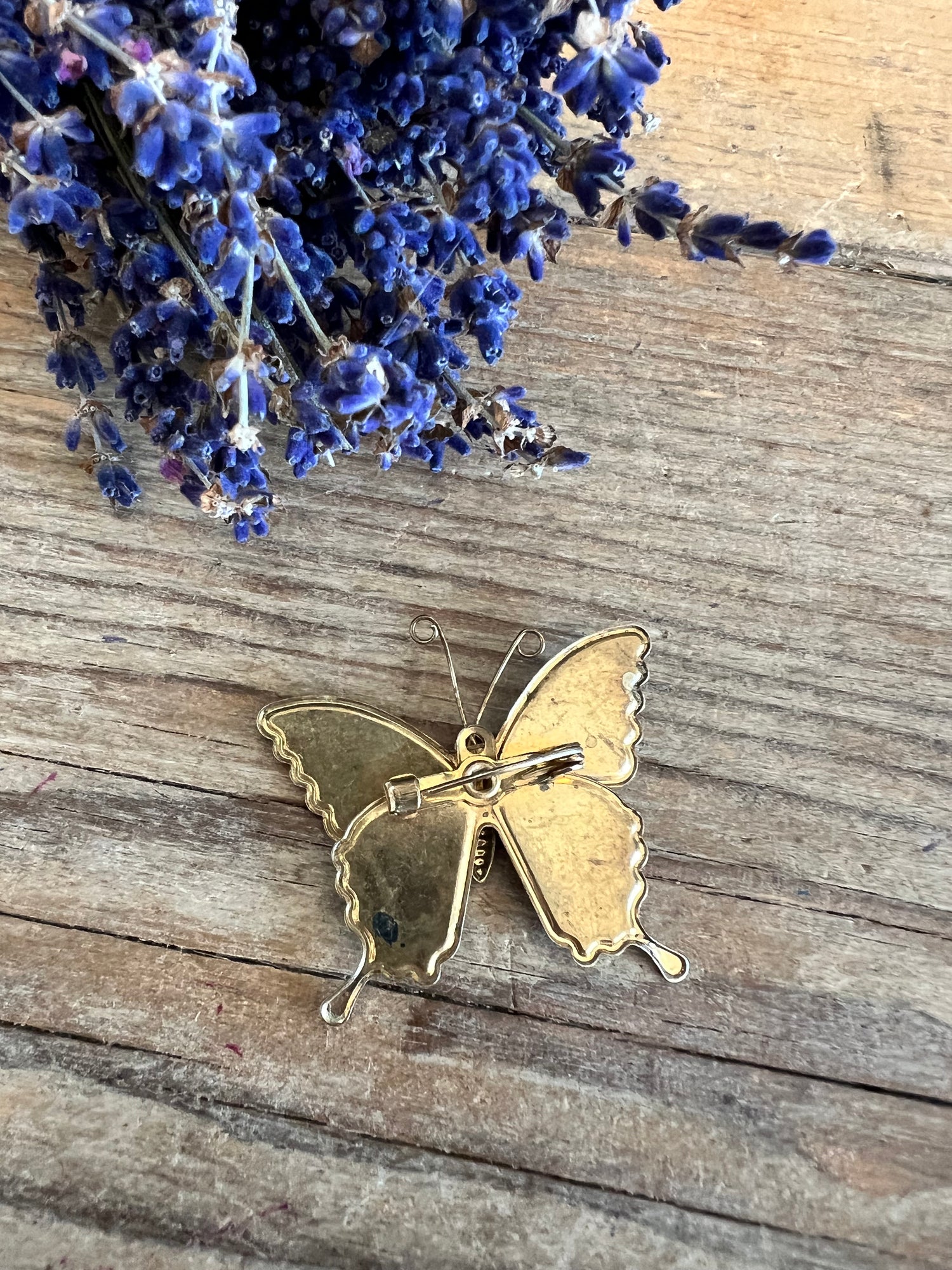 Vintage vlinderbroche