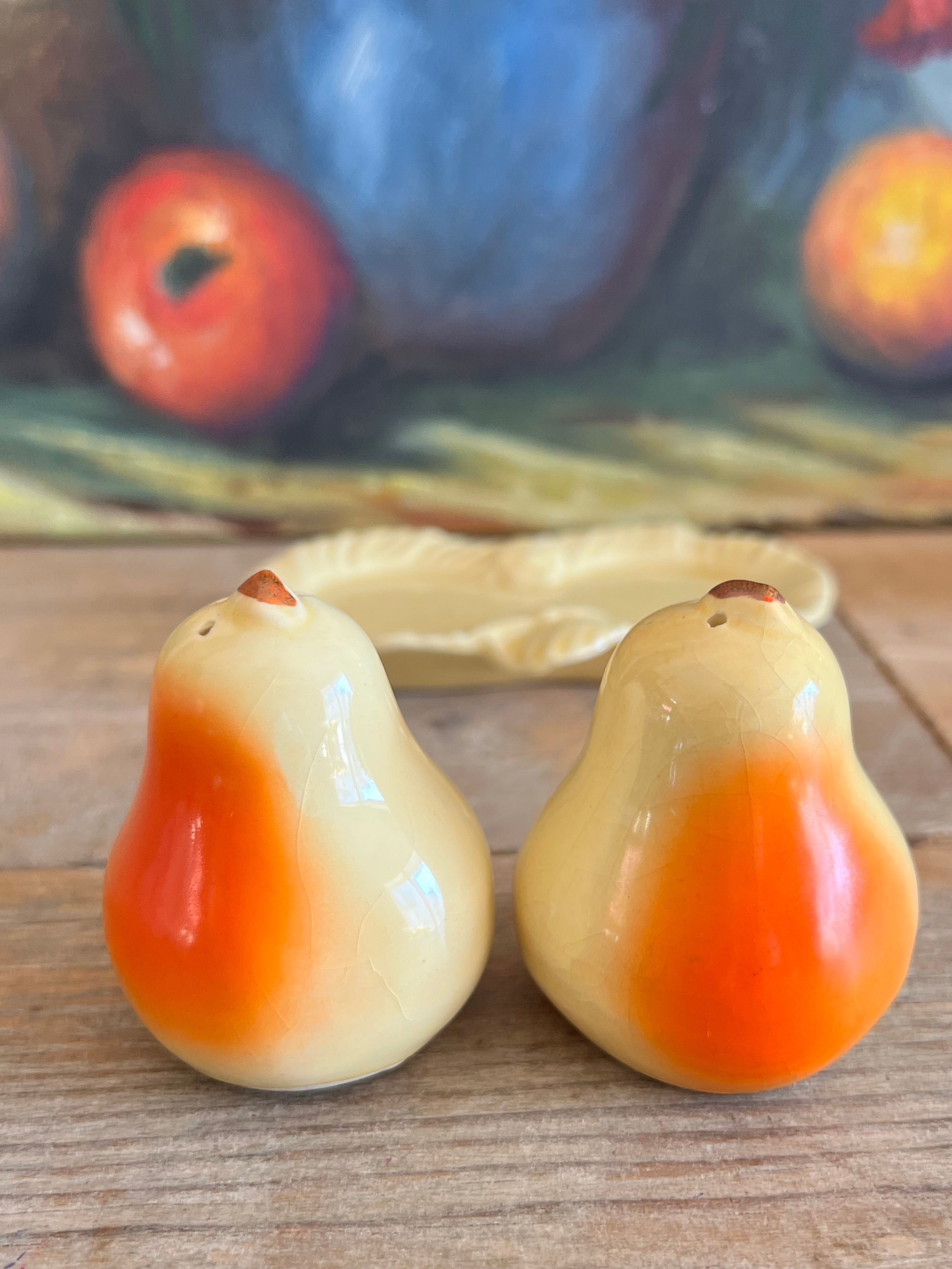 Peper- en zoutstel peren vintage