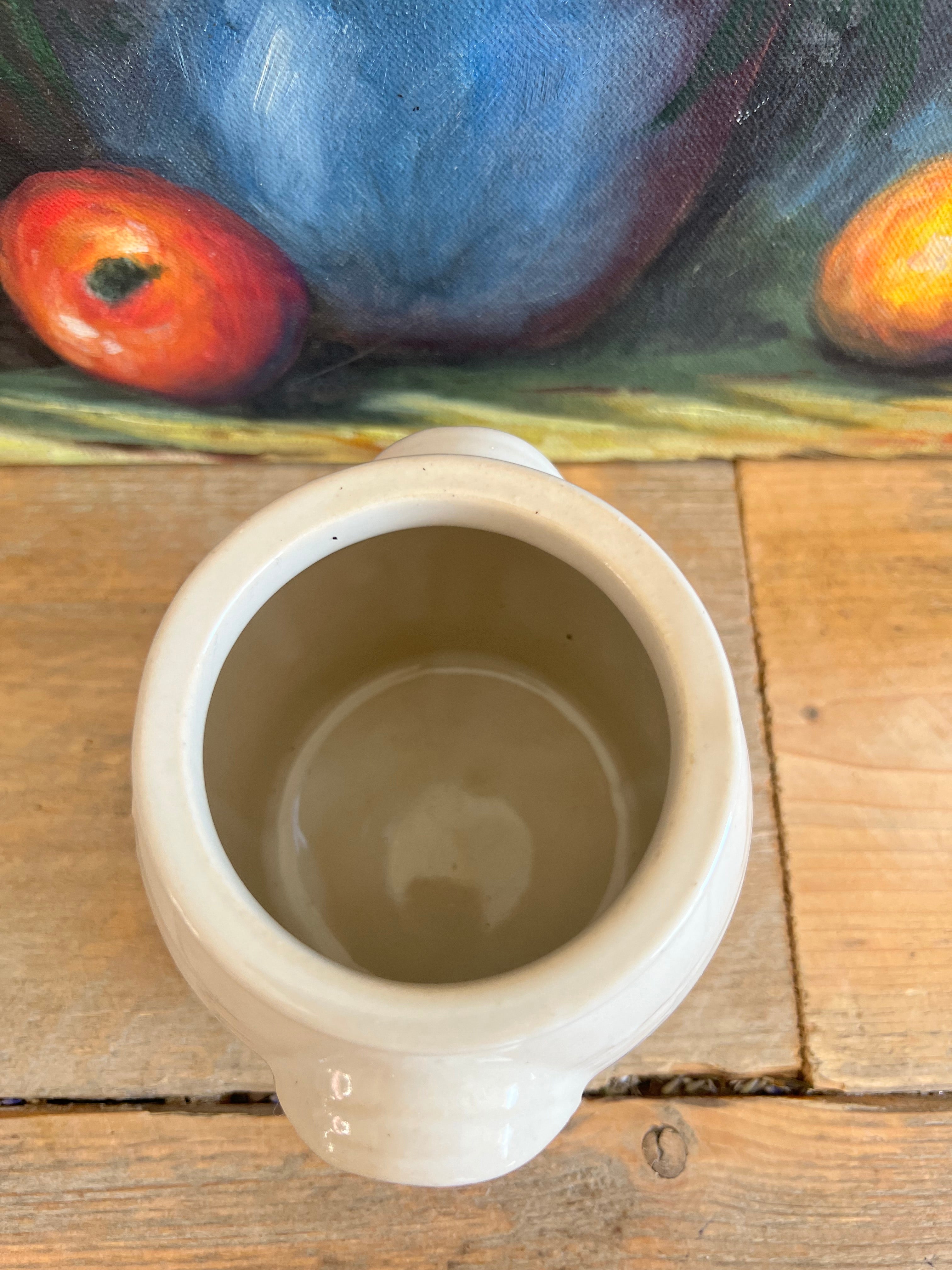 Beige mini confit pot