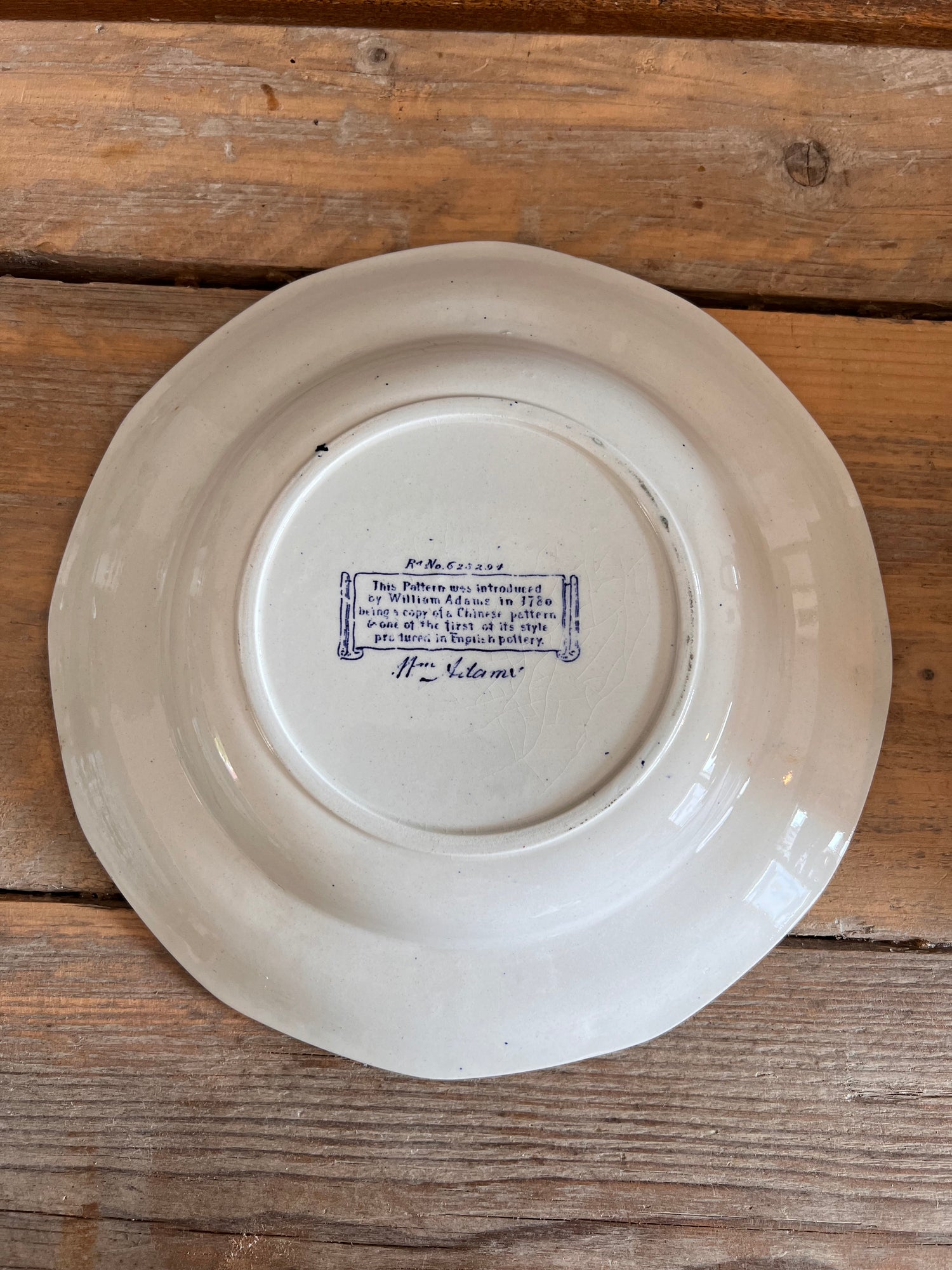 William Adams Blue bird soepbord