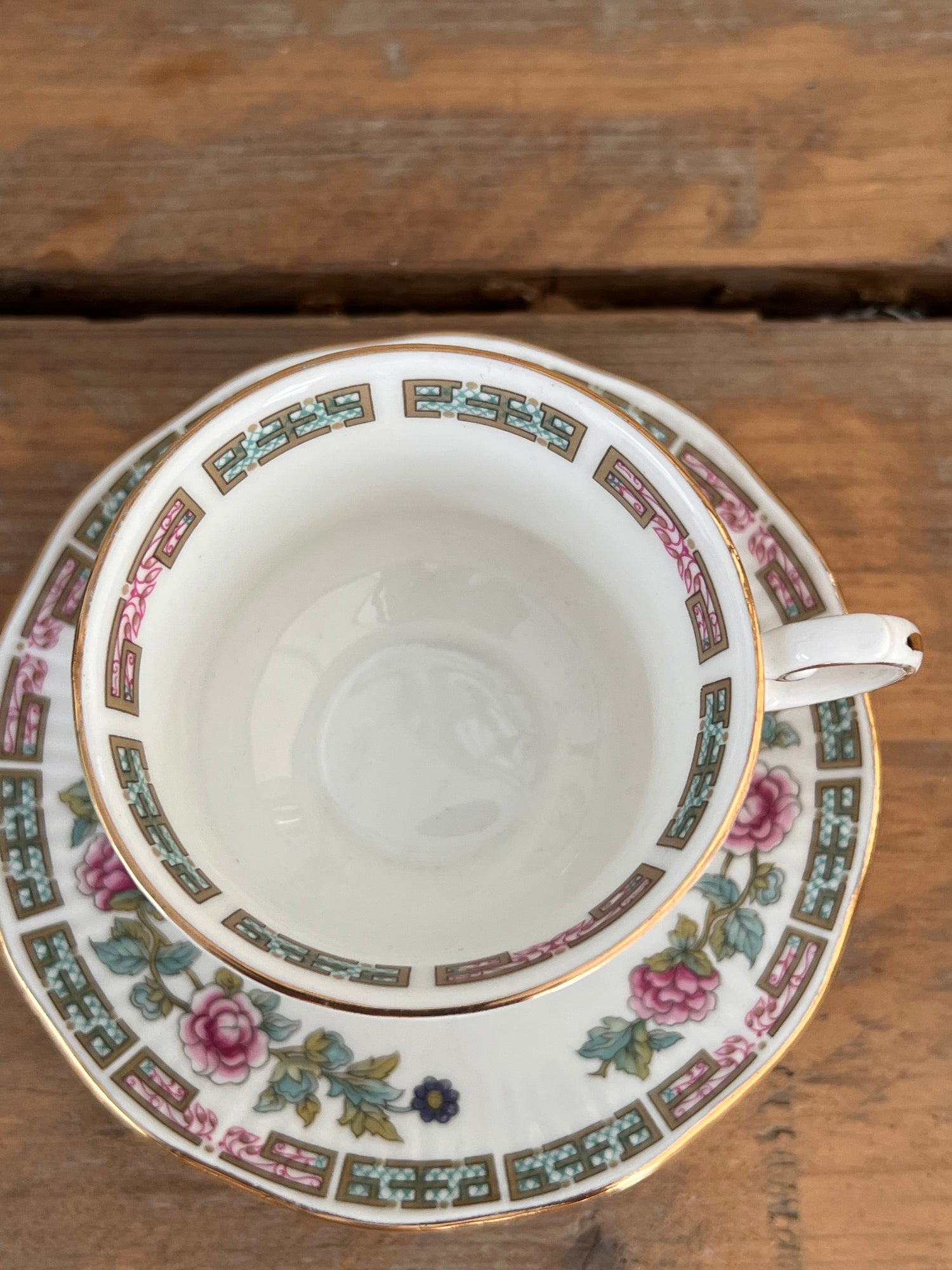 Elisabethan cup and saucer Indian Tree
