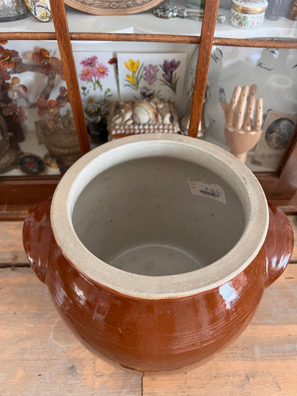 Large brown pot