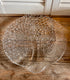 serveerbord Walther Glas, jaren 70 serveerbord, groot serveerbord glas, serveerbord levensboom, vier seizoenen bord, vintage serveerbord, retro serveerbord glas, tafelaccessoires glas, Walther Glas design bord, uniek serveerplateau