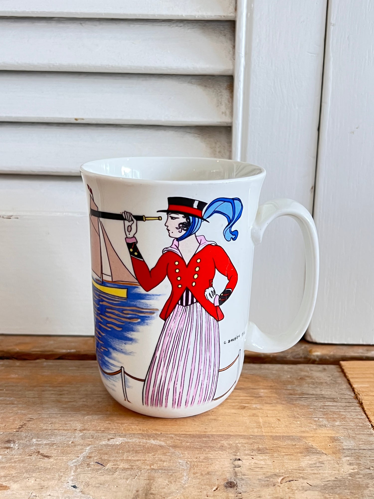 Villeroy &amp;amp; Boch mok, Design 1900 mok, George Barbier mok, Limited Edition mok, art nouveau mok, exclusieve mok Villeroy &amp;amp; Boch, design mok collectible, luxe koffiemok, mok met illustratie, Villeroy &amp;amp; Boch cadeau
