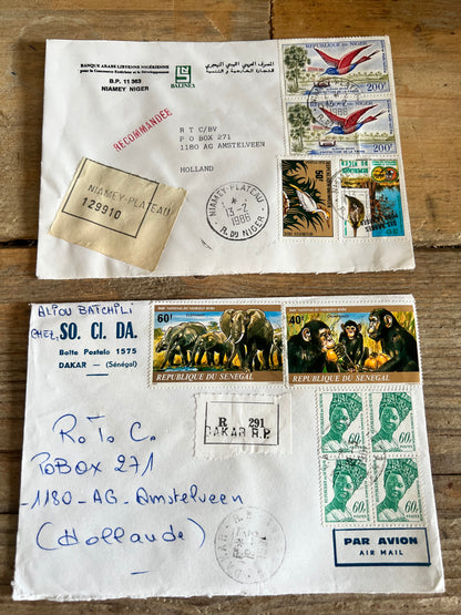 Set van 10 vintage enveloppen &quot;kameleon&quot;