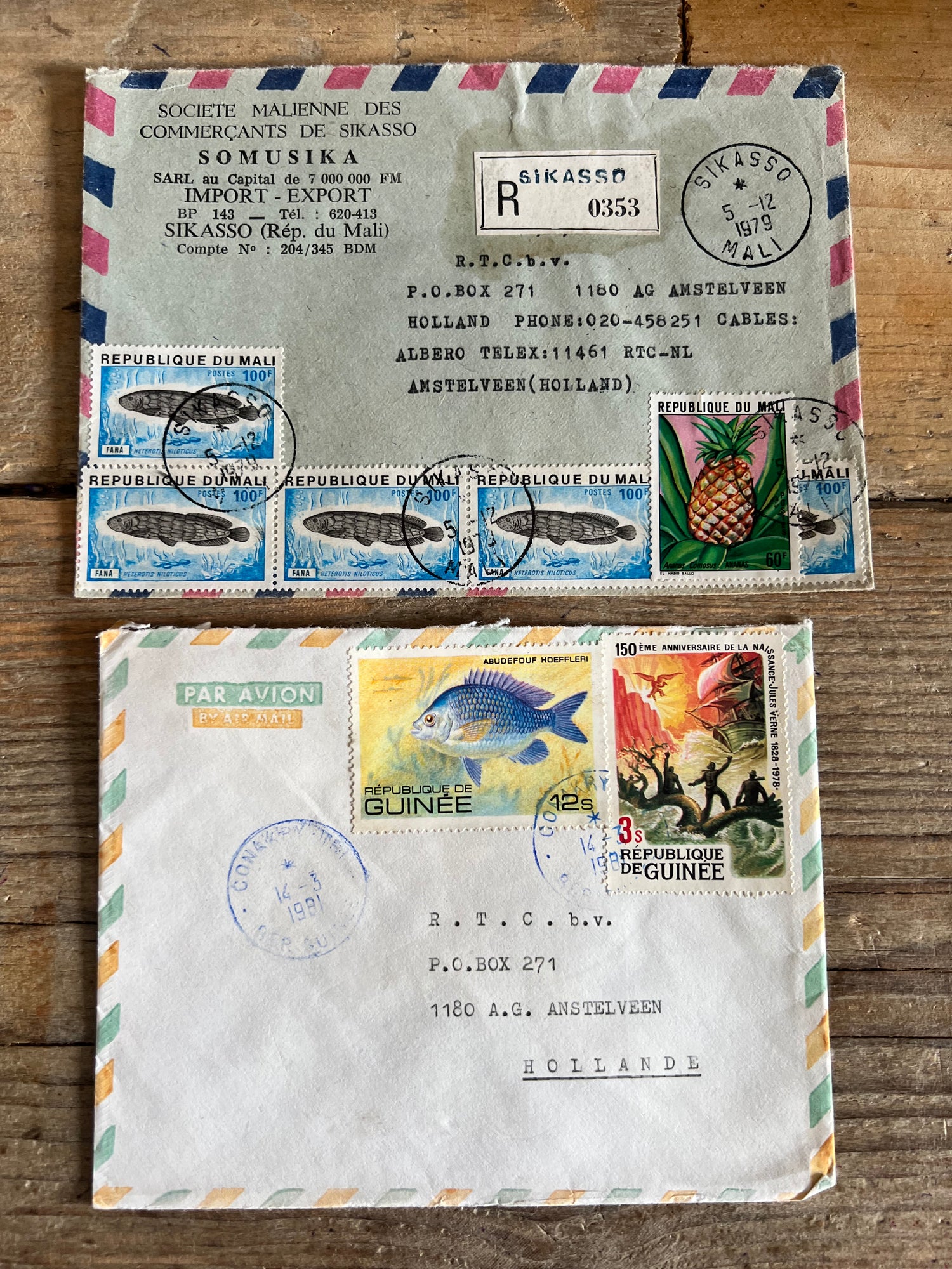 Set van 10 vintage enveloppen &quot;kameleon&quot;