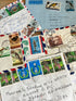 Vintage enveloppen met postzegels