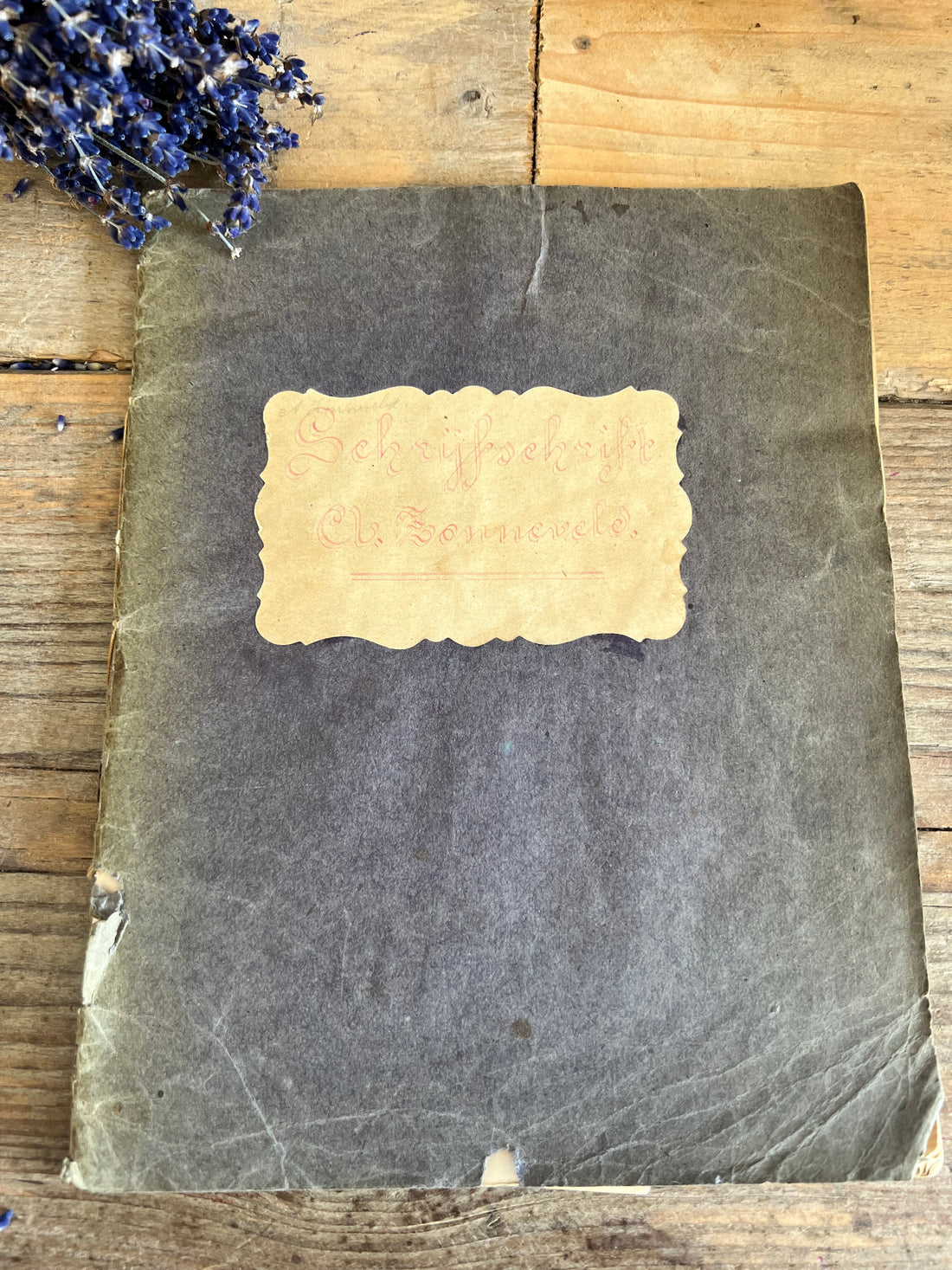 Antiek schoolschrift uit 1920