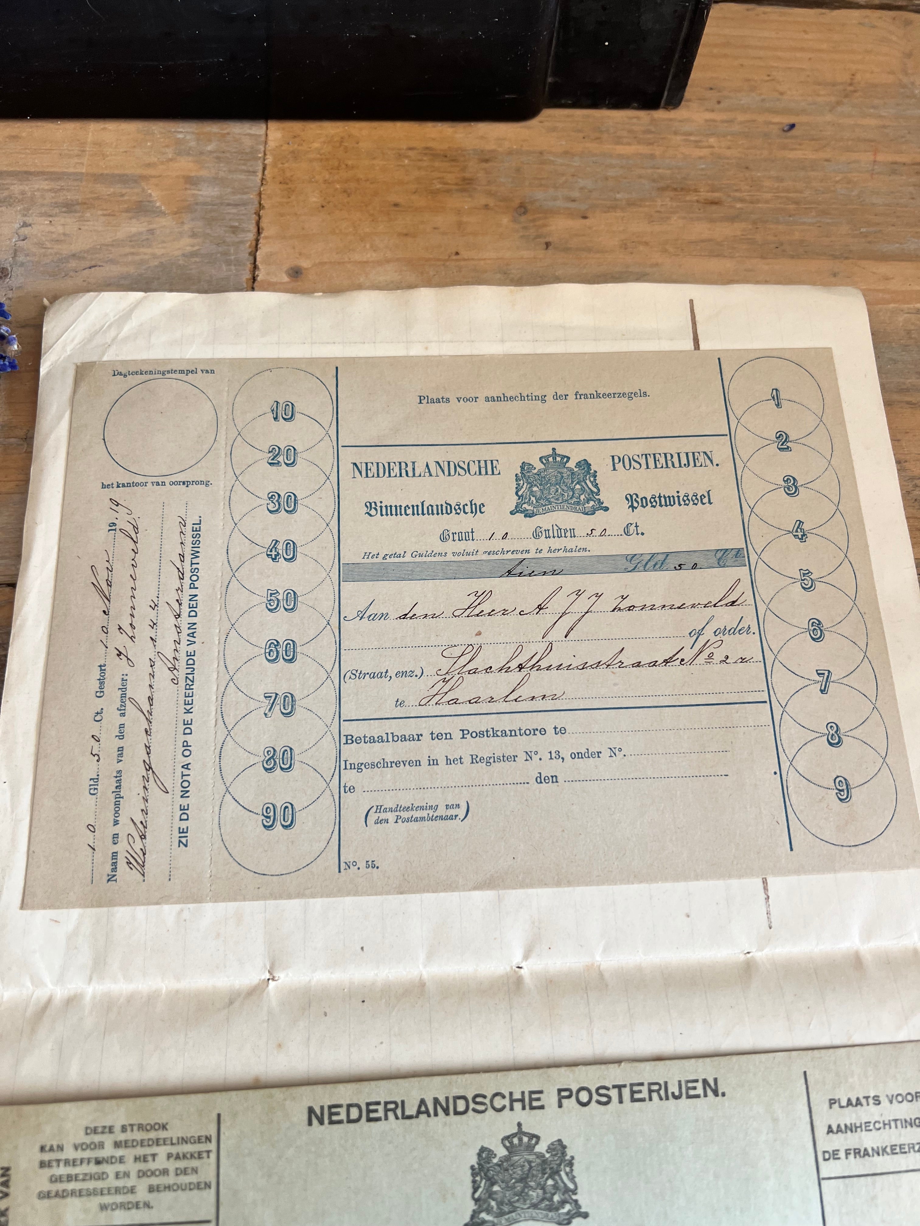 Antiek schoolschrift uit 1920