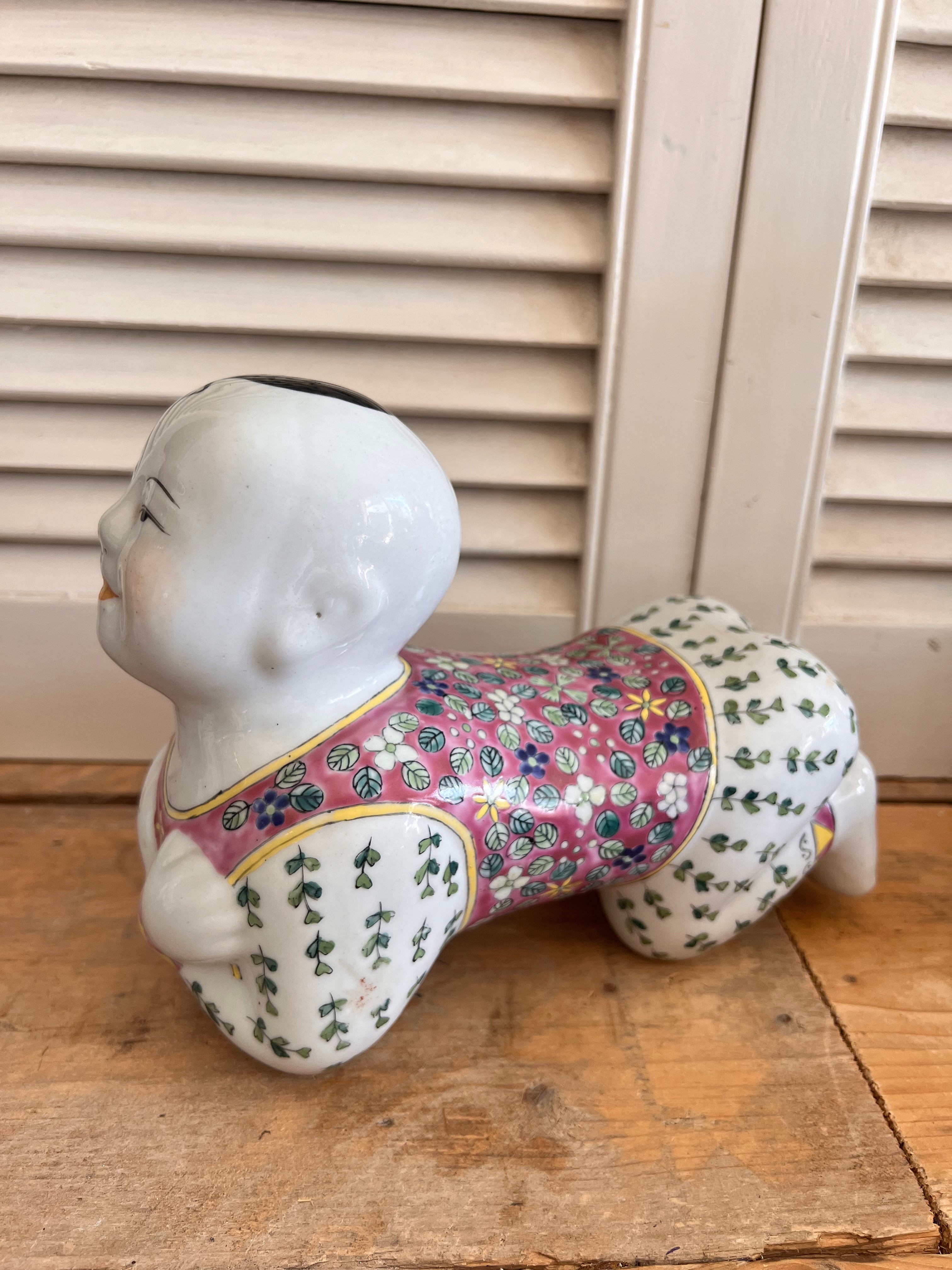 Chinese opiumsteun, opium pillow, Jingdezhenporselein, Chinees porselein, Oosterse woondecoratie, vintage interieur, verzamelobject, Chinese woonaccessoires, uniek vintage object