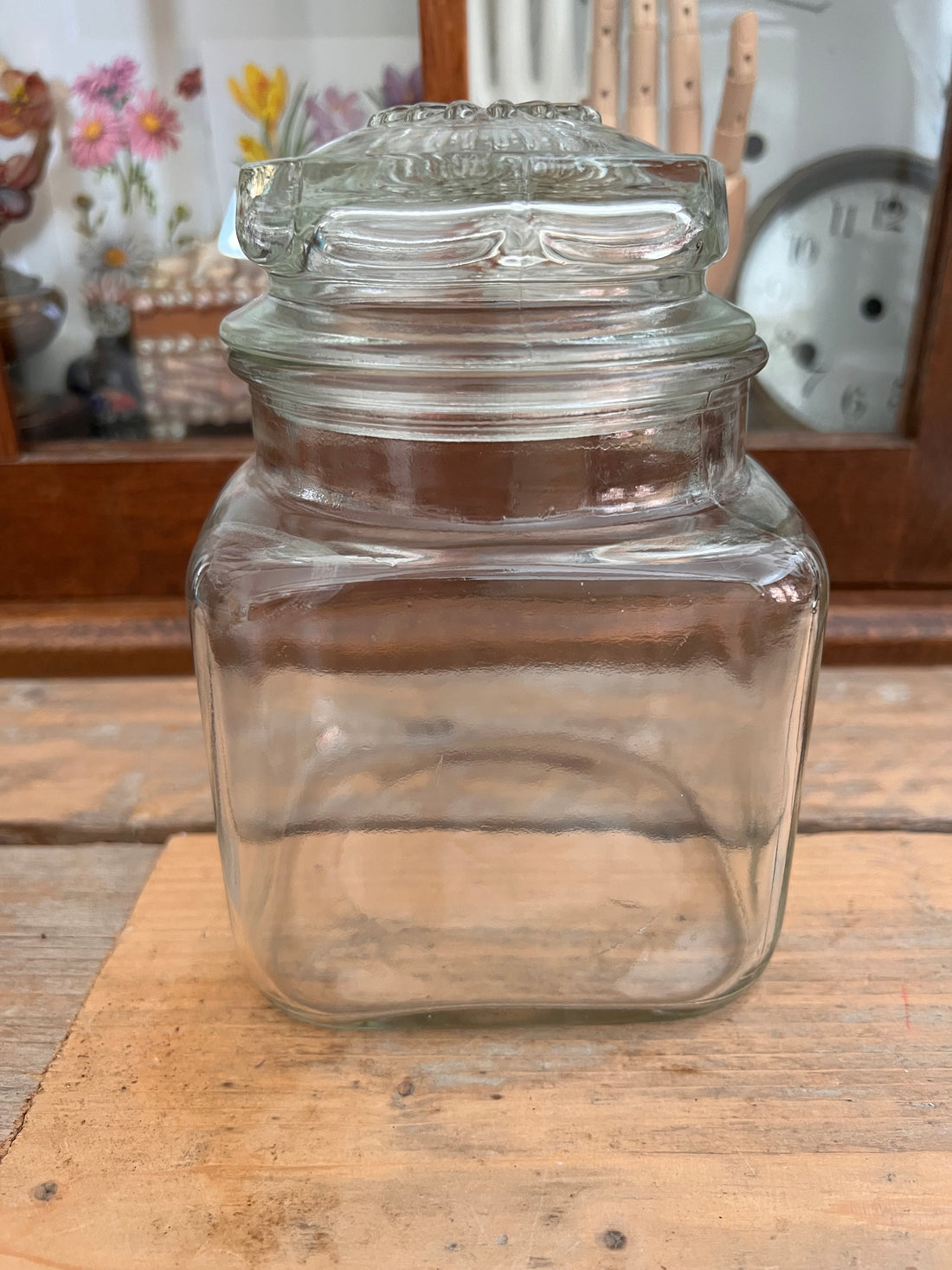 Vintage Vorratsglas aus Glas