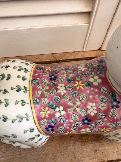 Chinese opiumsteun, opium pillow, Jingdezhenporselein, Chinees porselein, Oosterse woondecoratie, vintage interieur, verzamelobject, Chinese woonaccessoires, uniek vintage object