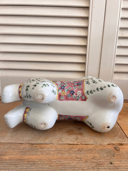 Chinese opiumsteun, opium pillow, Jingdezhenporselein, Chinees porselein, Oosterse woondecoratie, vintage interieur, verzamelobject, Chinese woonaccessoires, uniek vintage object