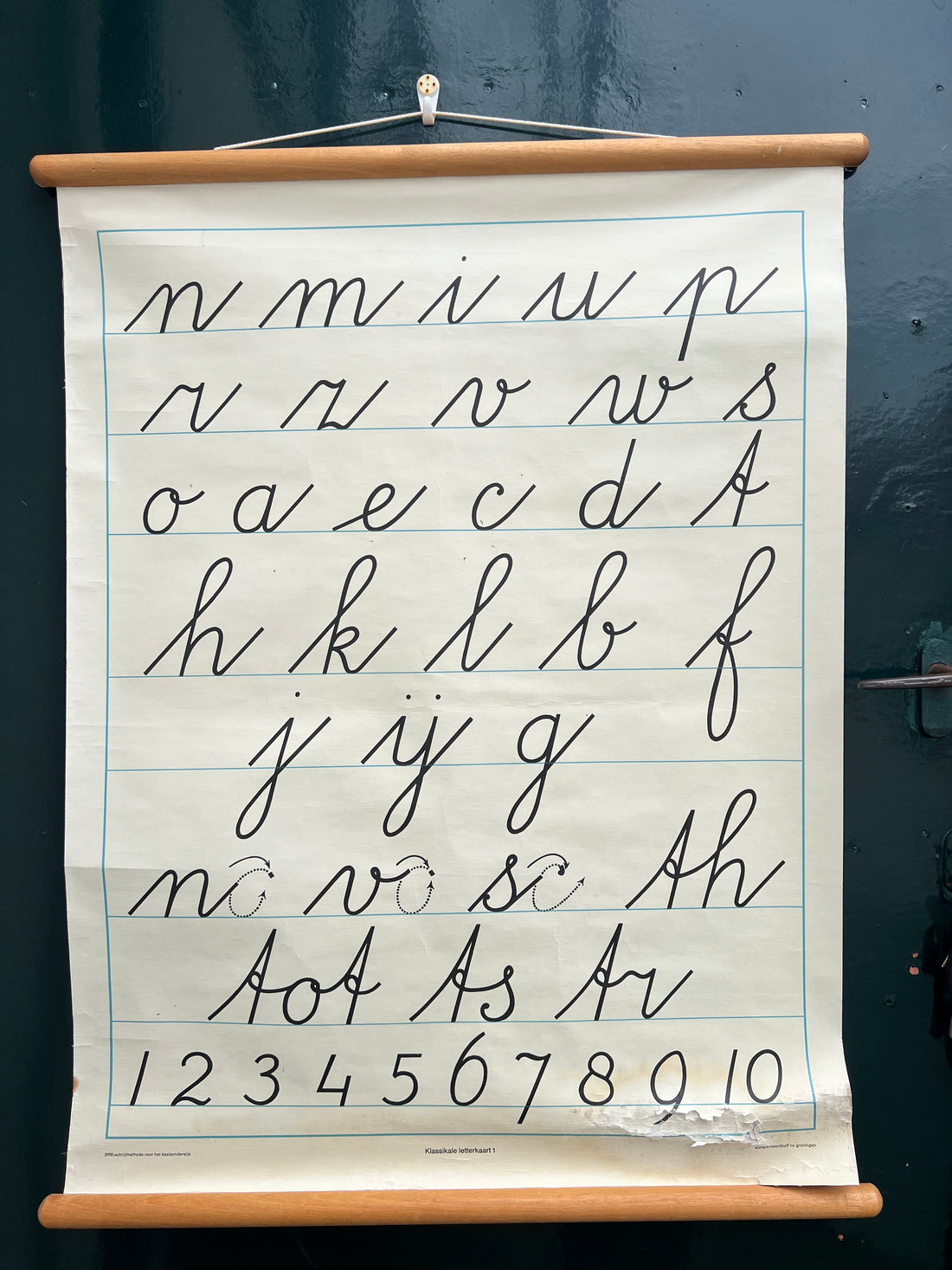 Educatieve letterkaart schoolkaart