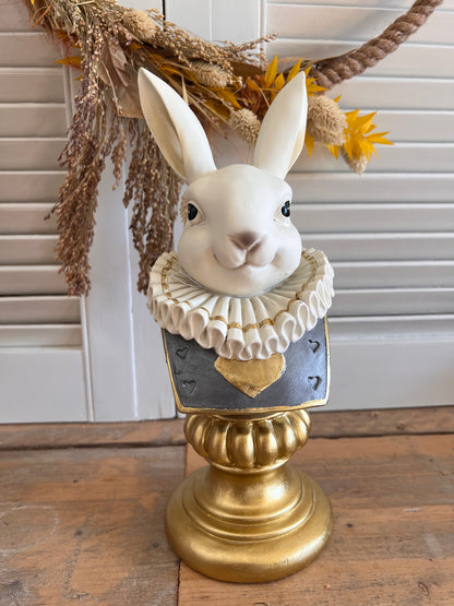 Borstbeeld wit konijn Clayre &amp; Eef