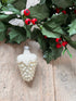 Witte druiventros kerstbal vintage