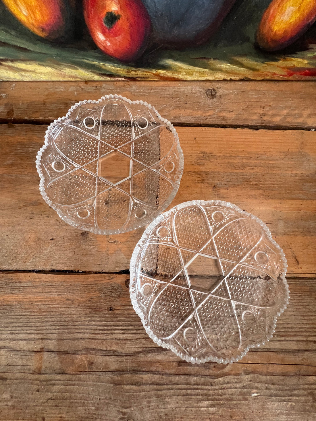Dessertbordjes van glas