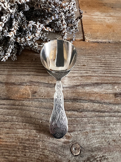 Koffieschep Douwe Egberts verzilverd