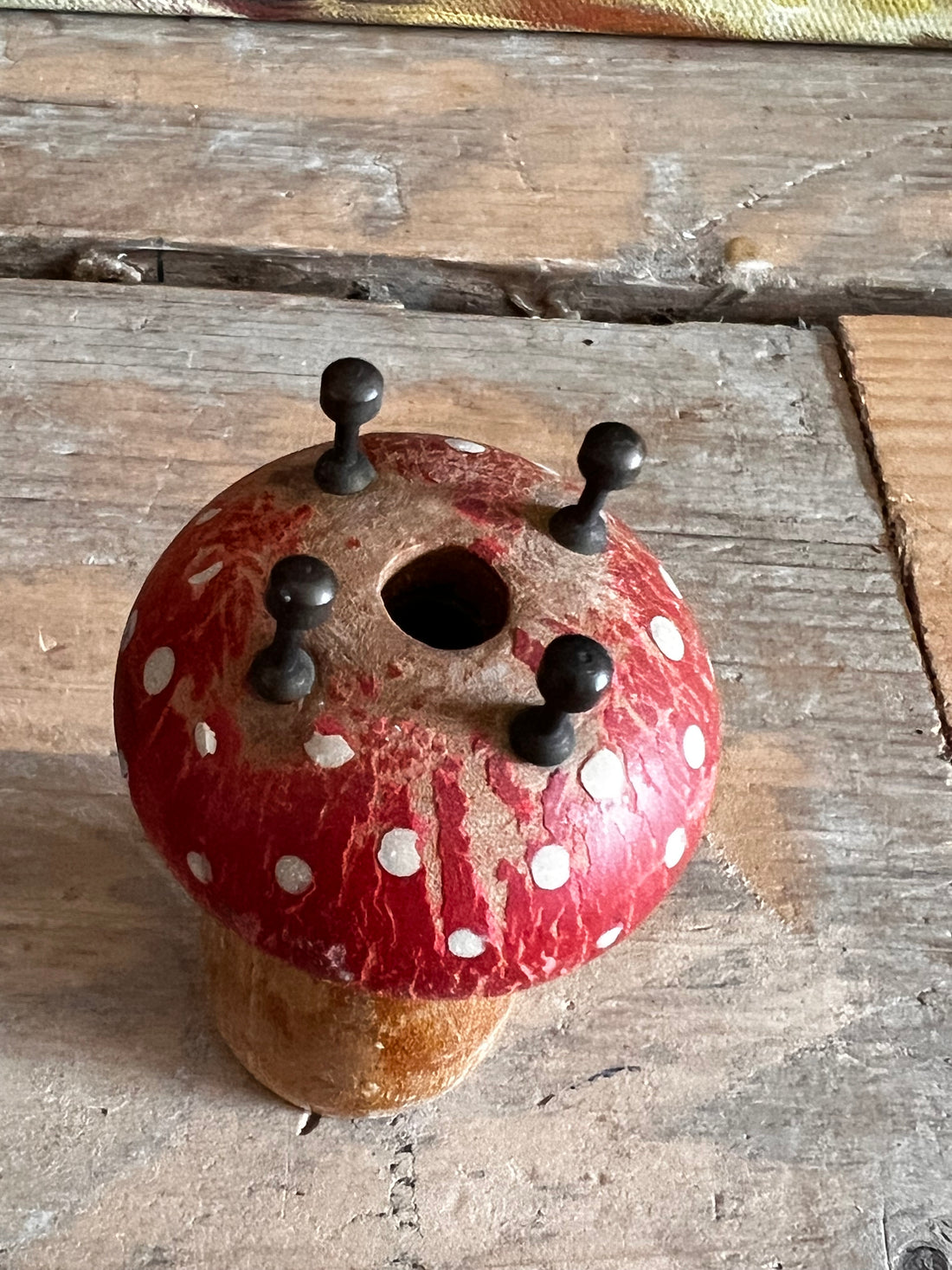 punnik paddestoel hout vintage