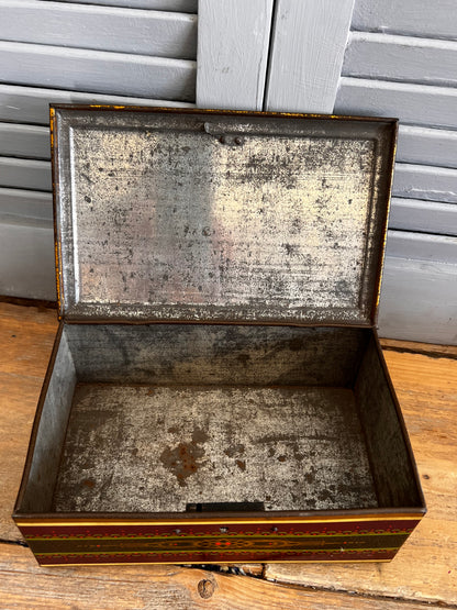 Vintage blik met stilleven