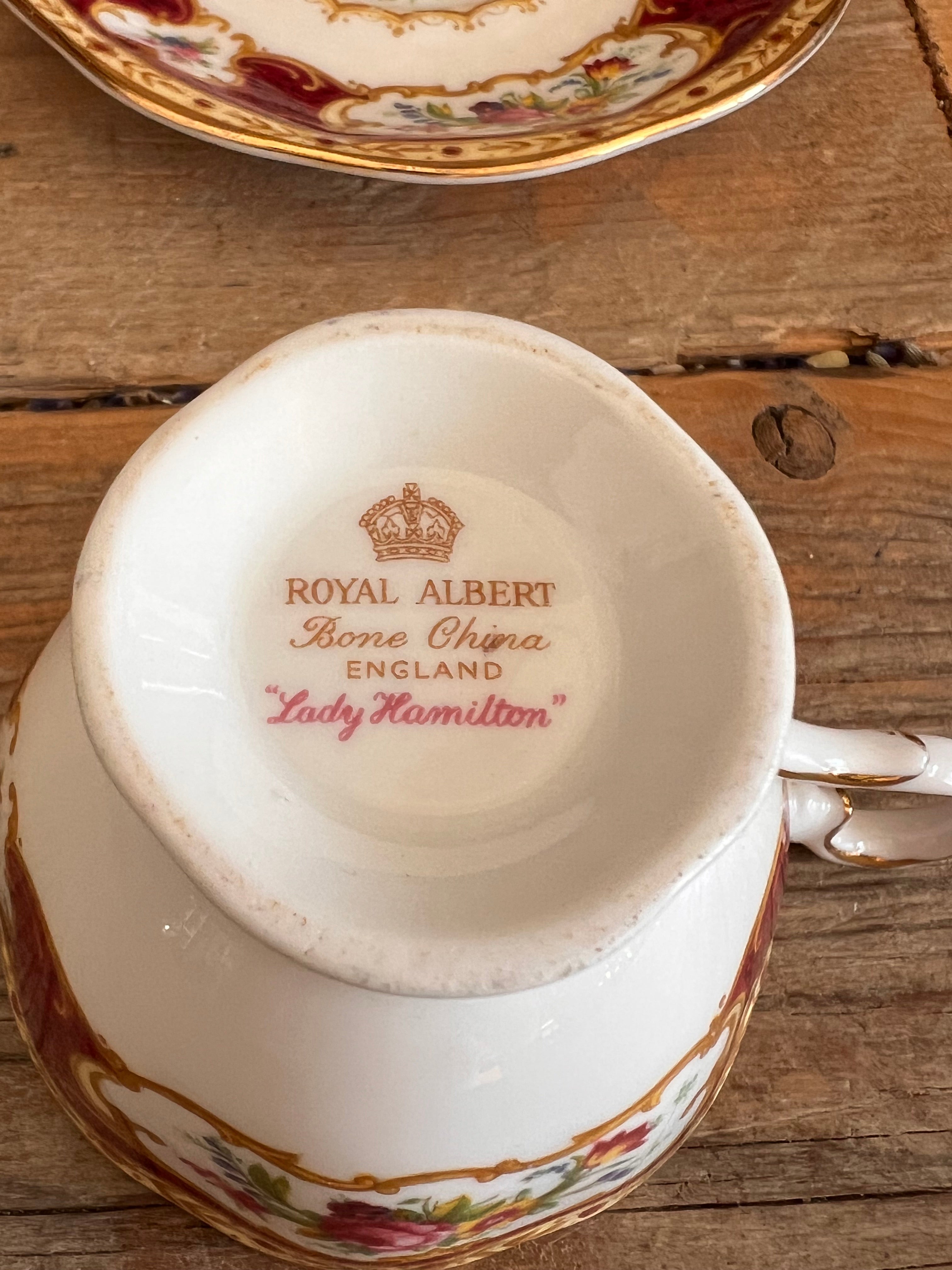 Lady Hamilton dames kop en schotel van Royal Albert